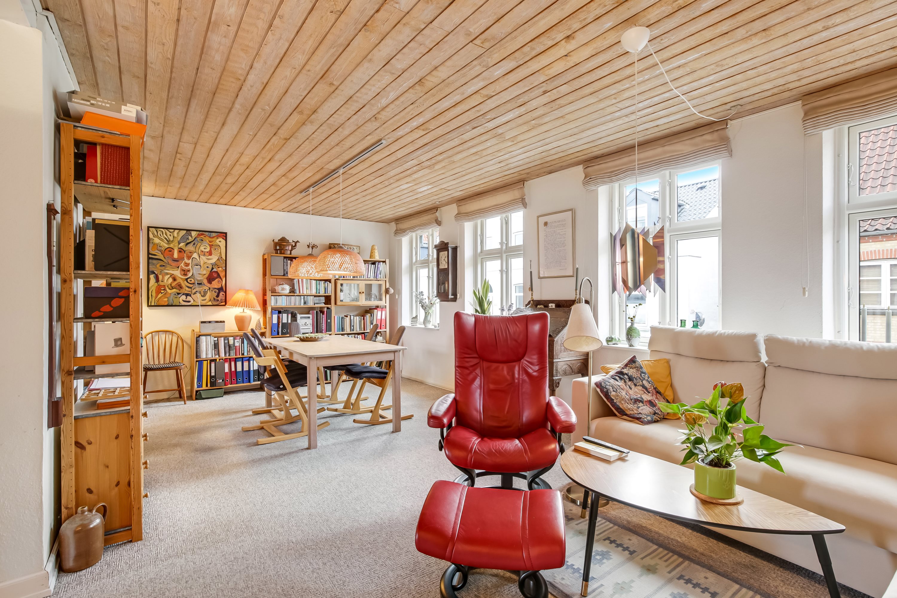 Fremhævet stue billede i fuldskærmstilstand. Billede af Tingvej 44, 8543 Hornslet