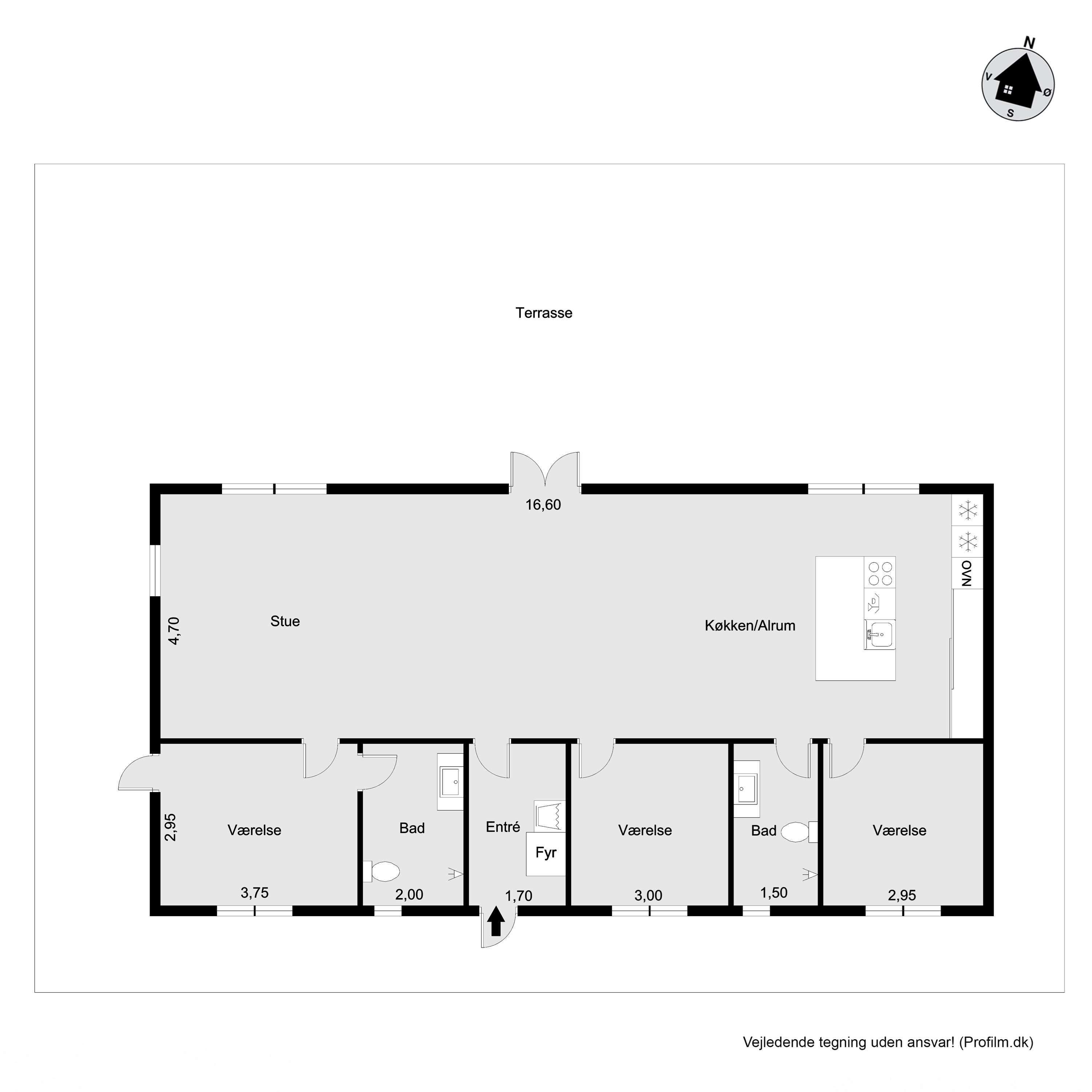 Plantegninger billede af Hejrevej 29, Kulhuse, 3630 Jægerspris