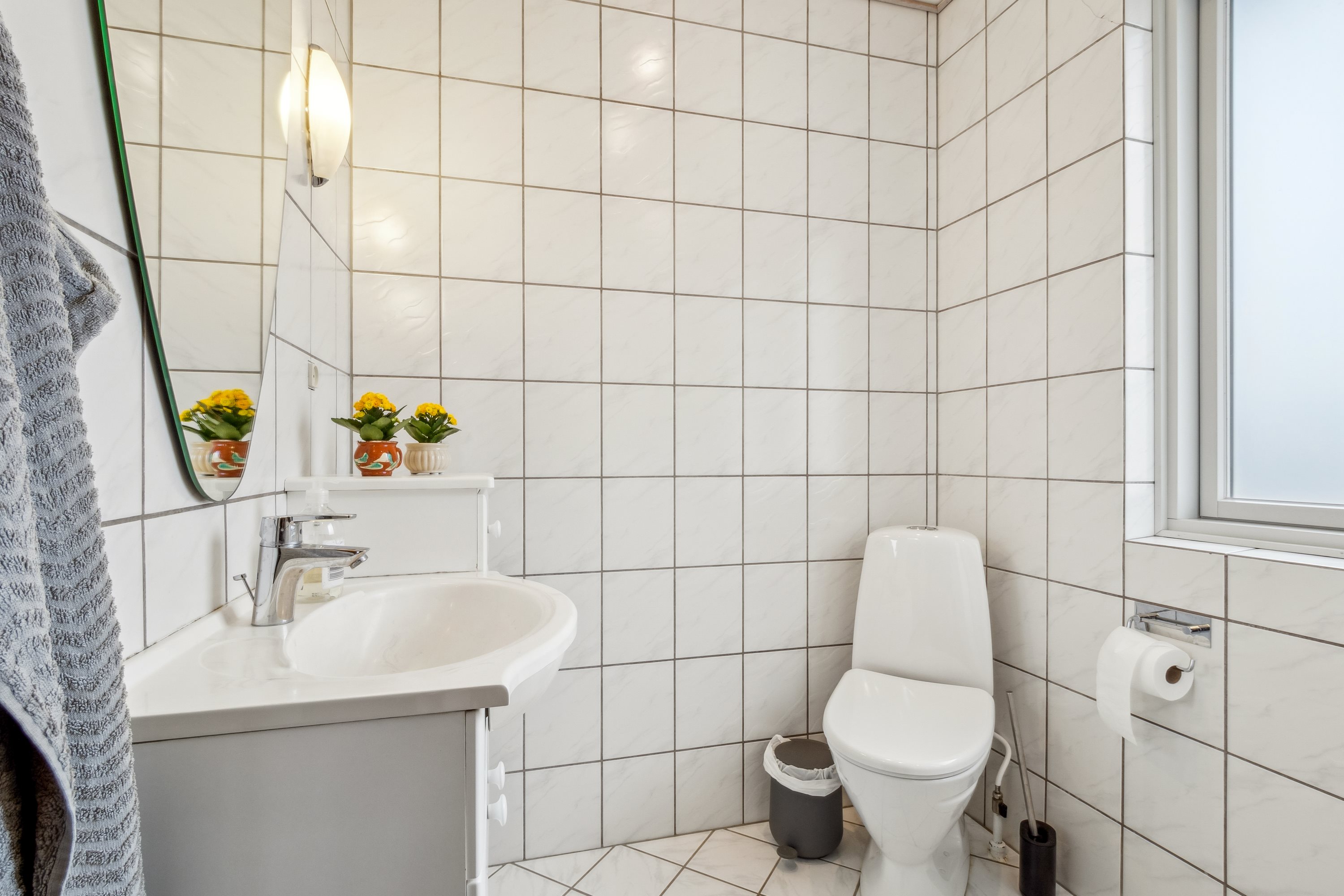 Fremhævet badeværelse billede i fuldskærmstilstand. Billede af Sandbyvej 13, 7800 Skive