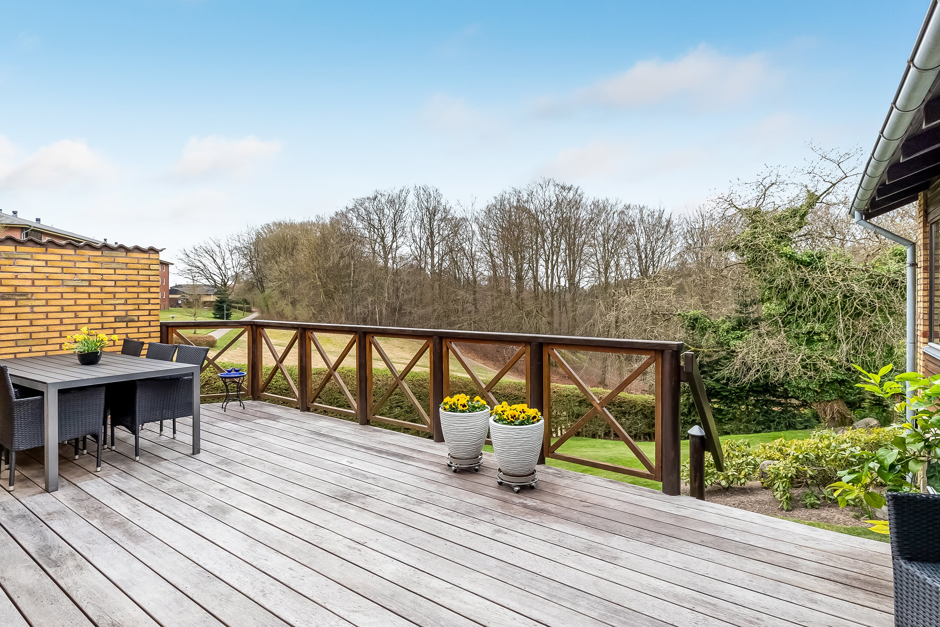 Fremhævet terrasse billede i fuldskærmstilstand. Billede af Nørremarksvej 150, Bredballe, 7120 Vejle Øst