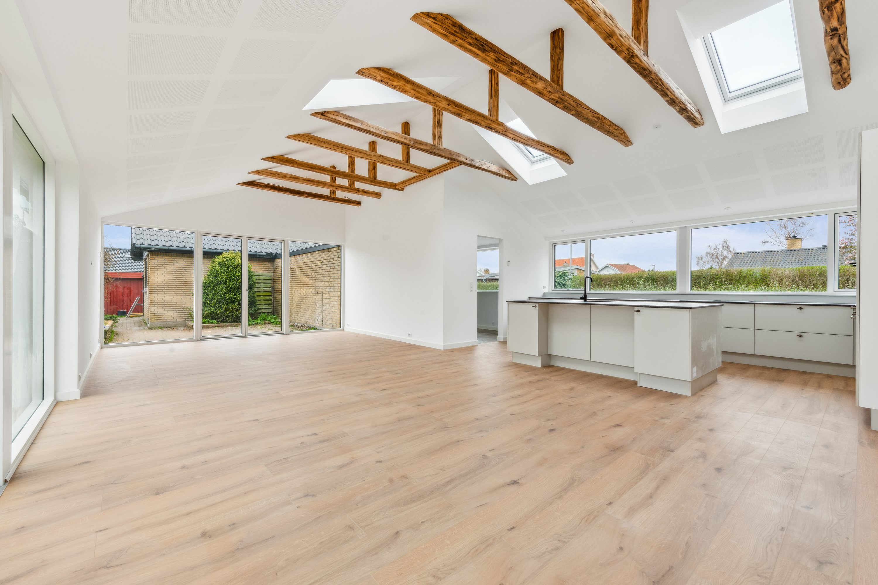 Fremhævet stue billede i fuldskærmstilstand. Billede af Højager 14, 2670 Greve