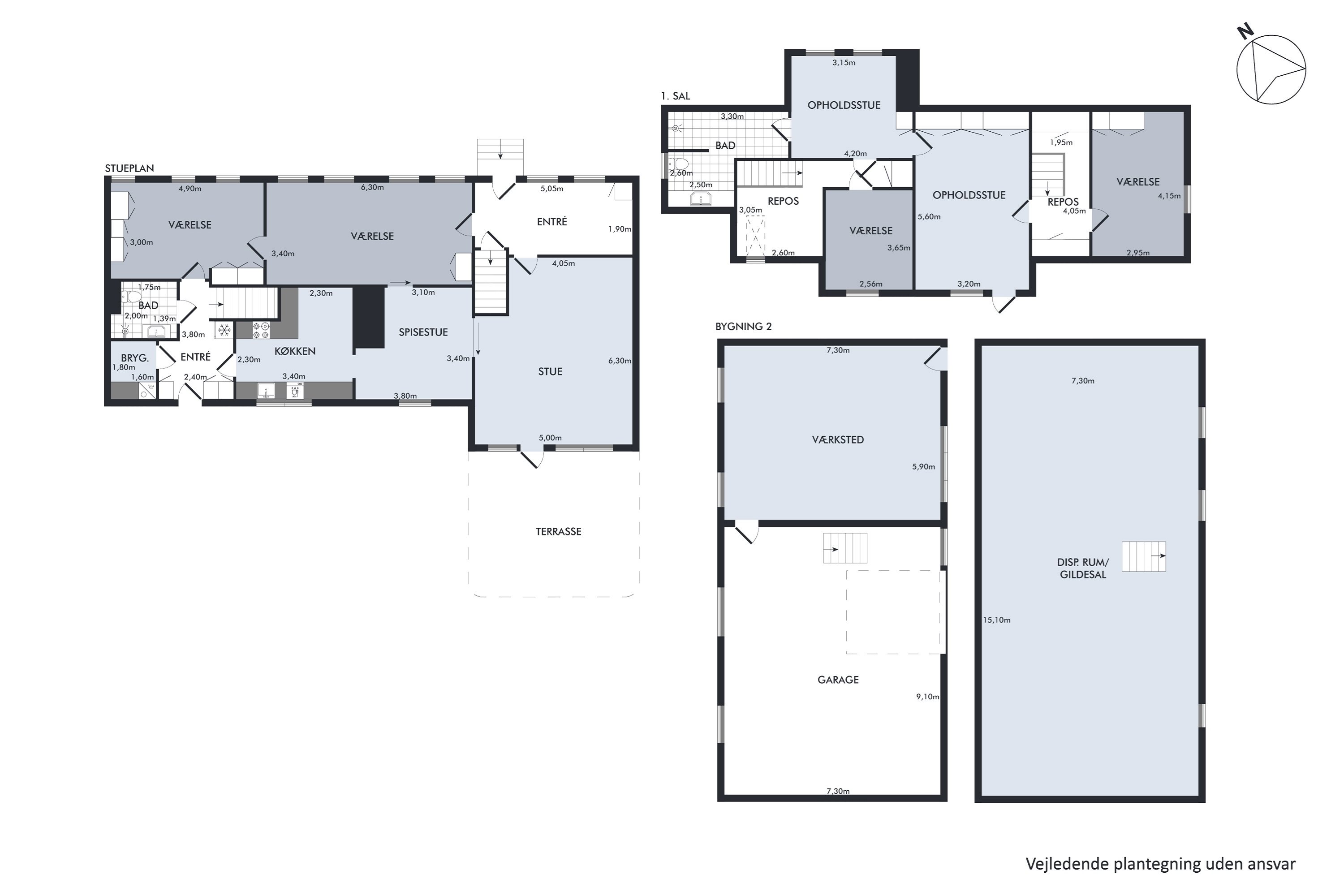 Plantegninger billede af Østermarksvej 4, Gjerlev, 8983 Gjerlev J