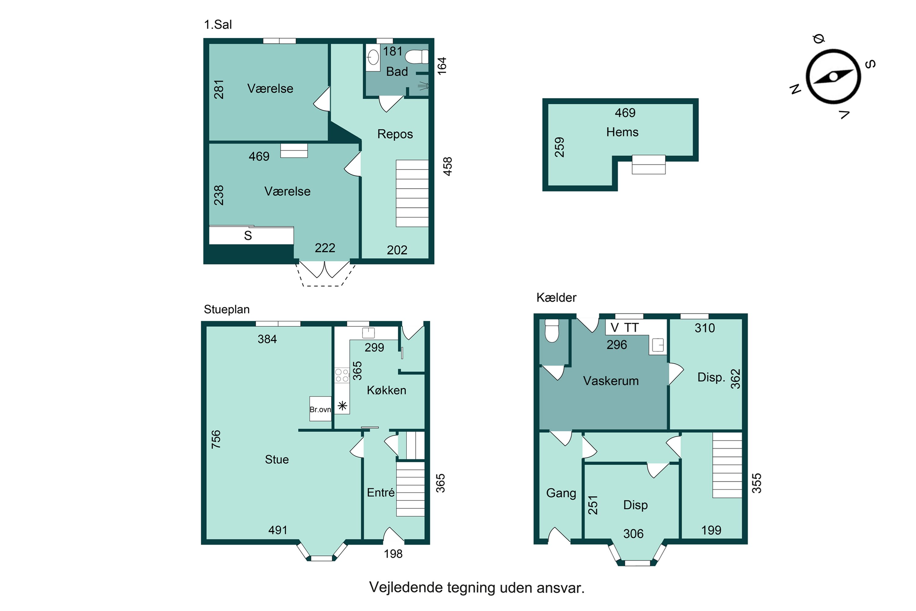 Plantegninger billede af Kpt Andersens Gade 34, 8700 Horsens