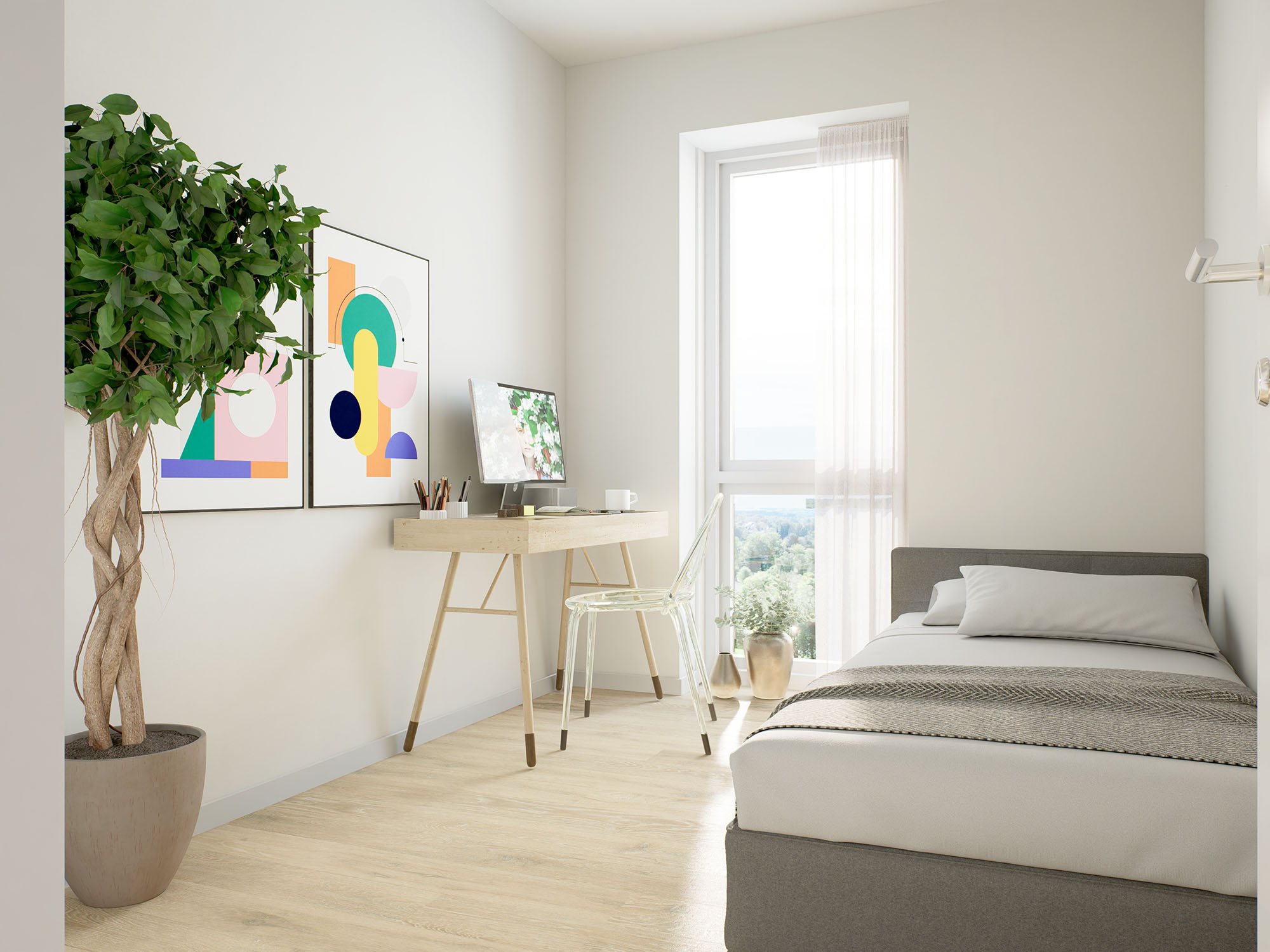 Fremhævet  billede i fuldskærmstilstand. Billede af Brøndumsvej 15-17, 10. A34., 8800 Viborg