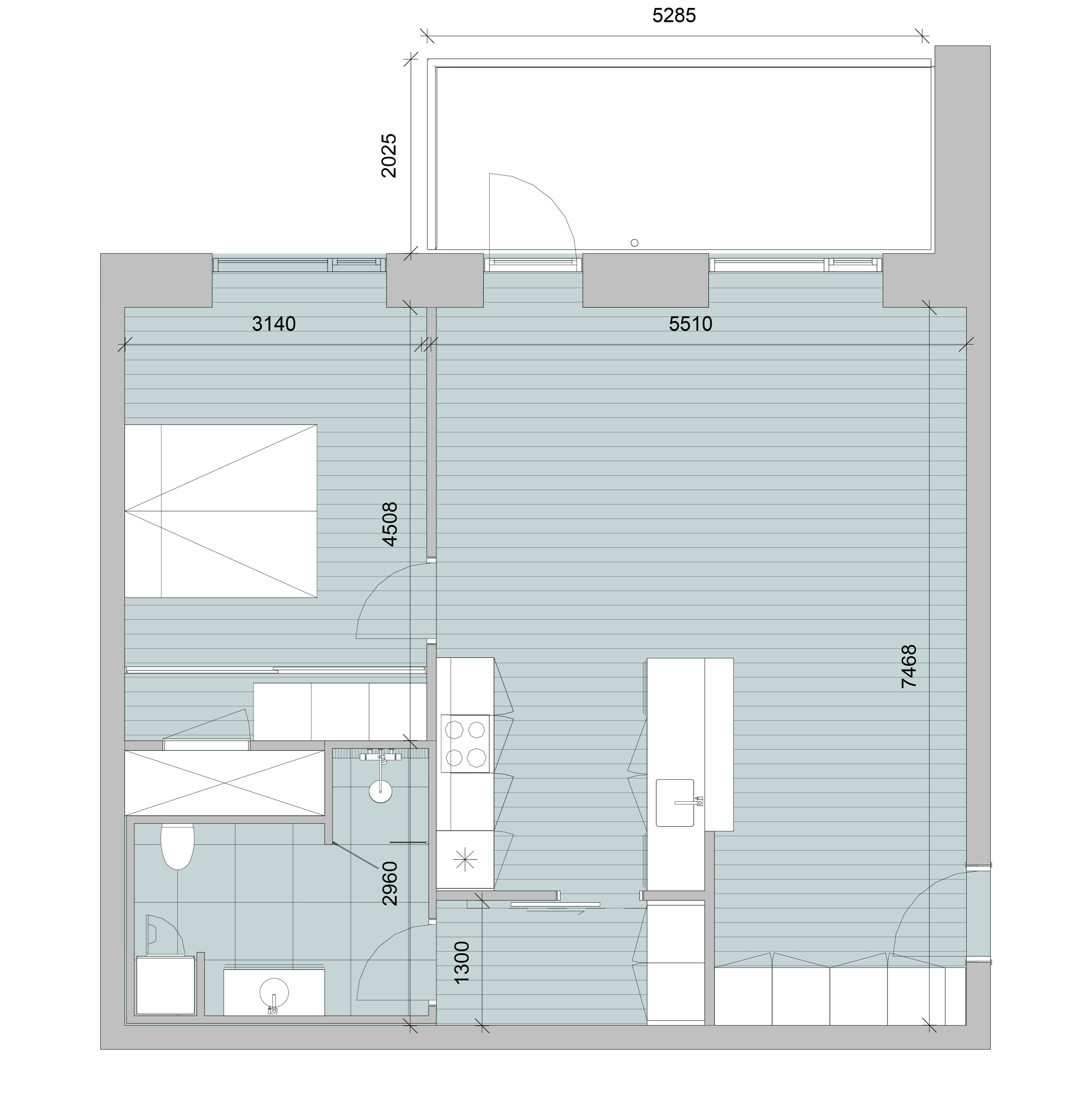 Plantegninger billede af Brøndumsvej 15-17, 7. A26., 8800 Viborg