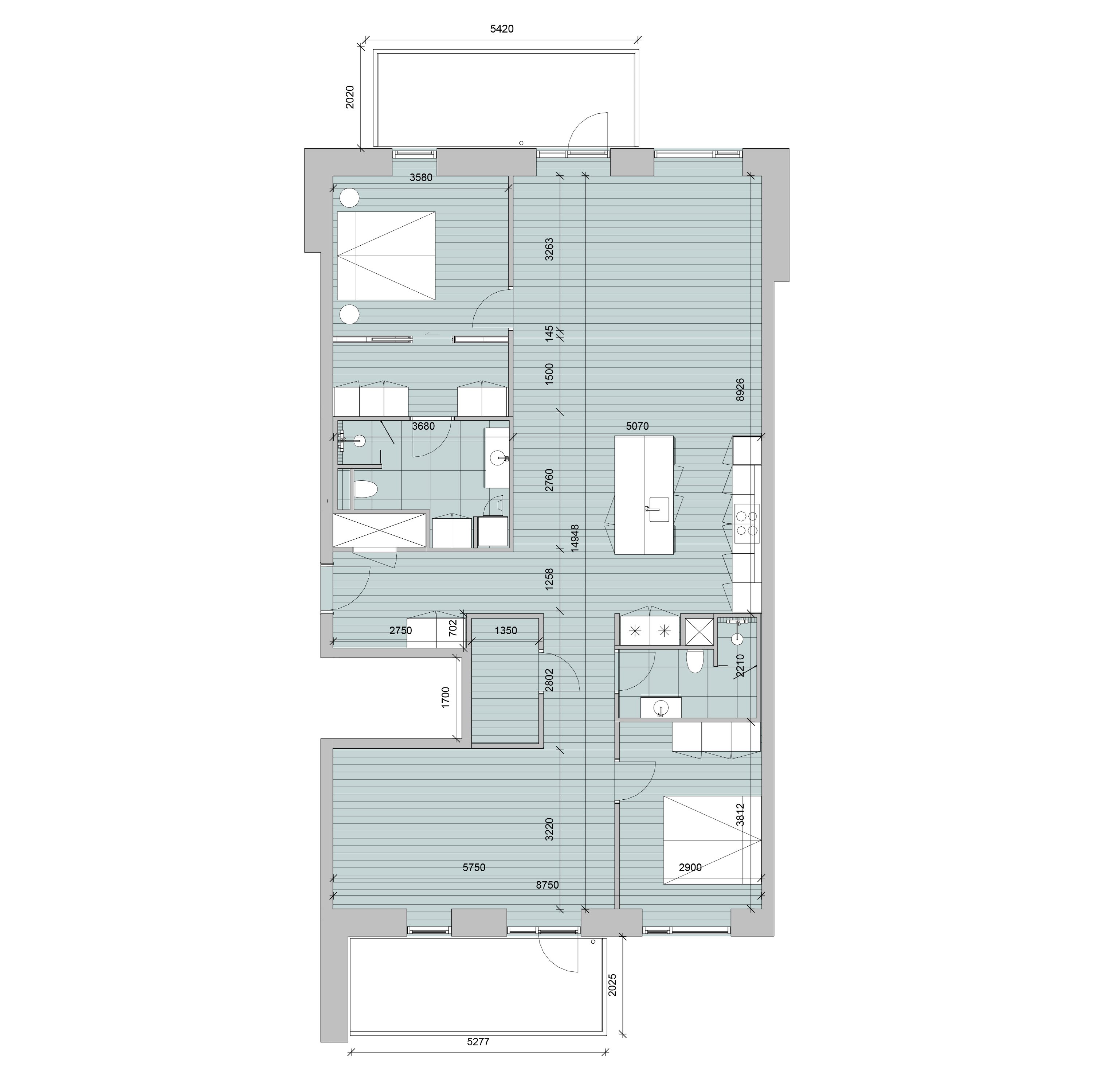 Plantegninger billede af Brøndumsvej 15-17, 6. B21., 8800 Viborg