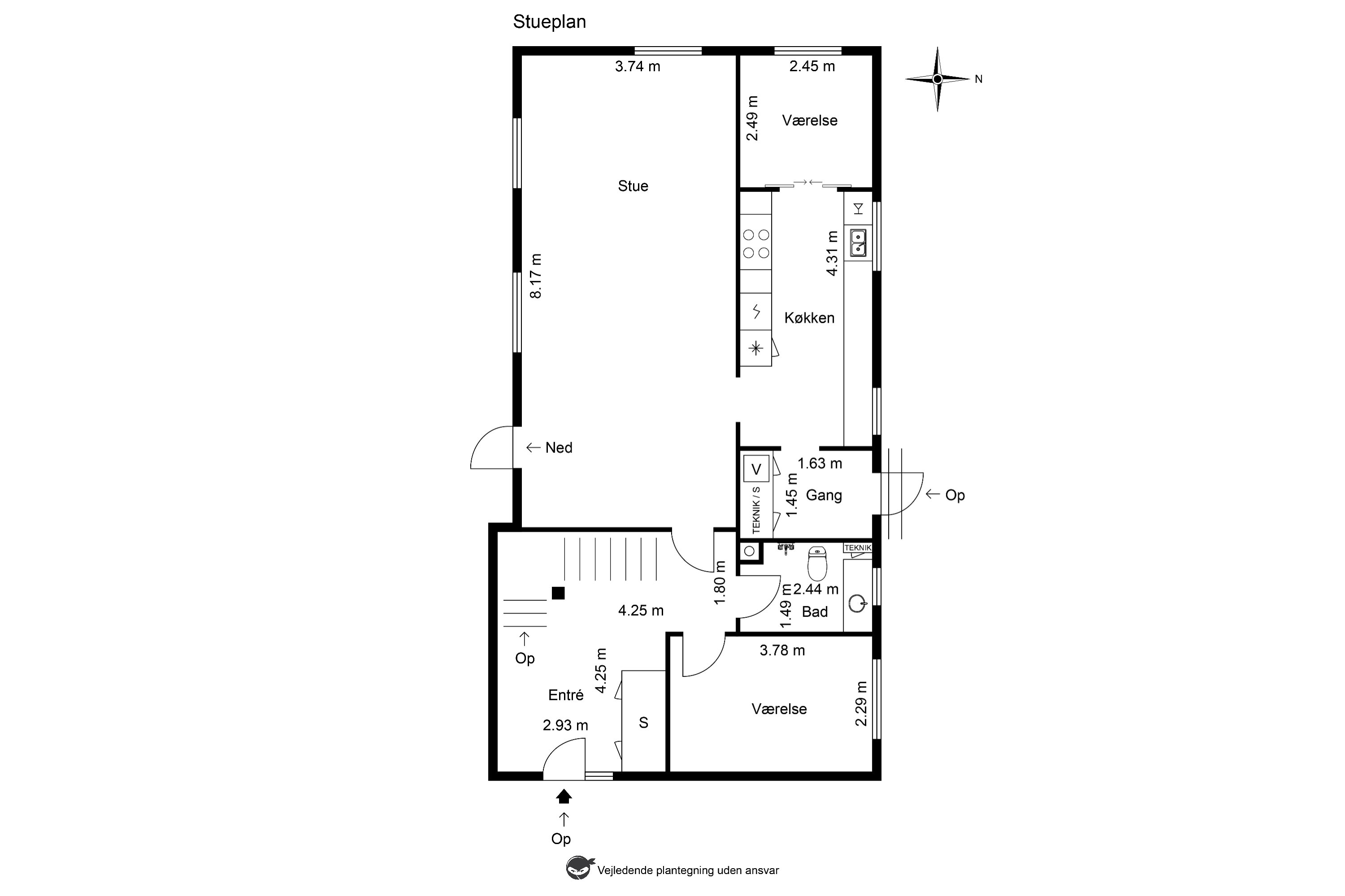 Plantegninger billede af Strandbakken 16, 2791 Dragør