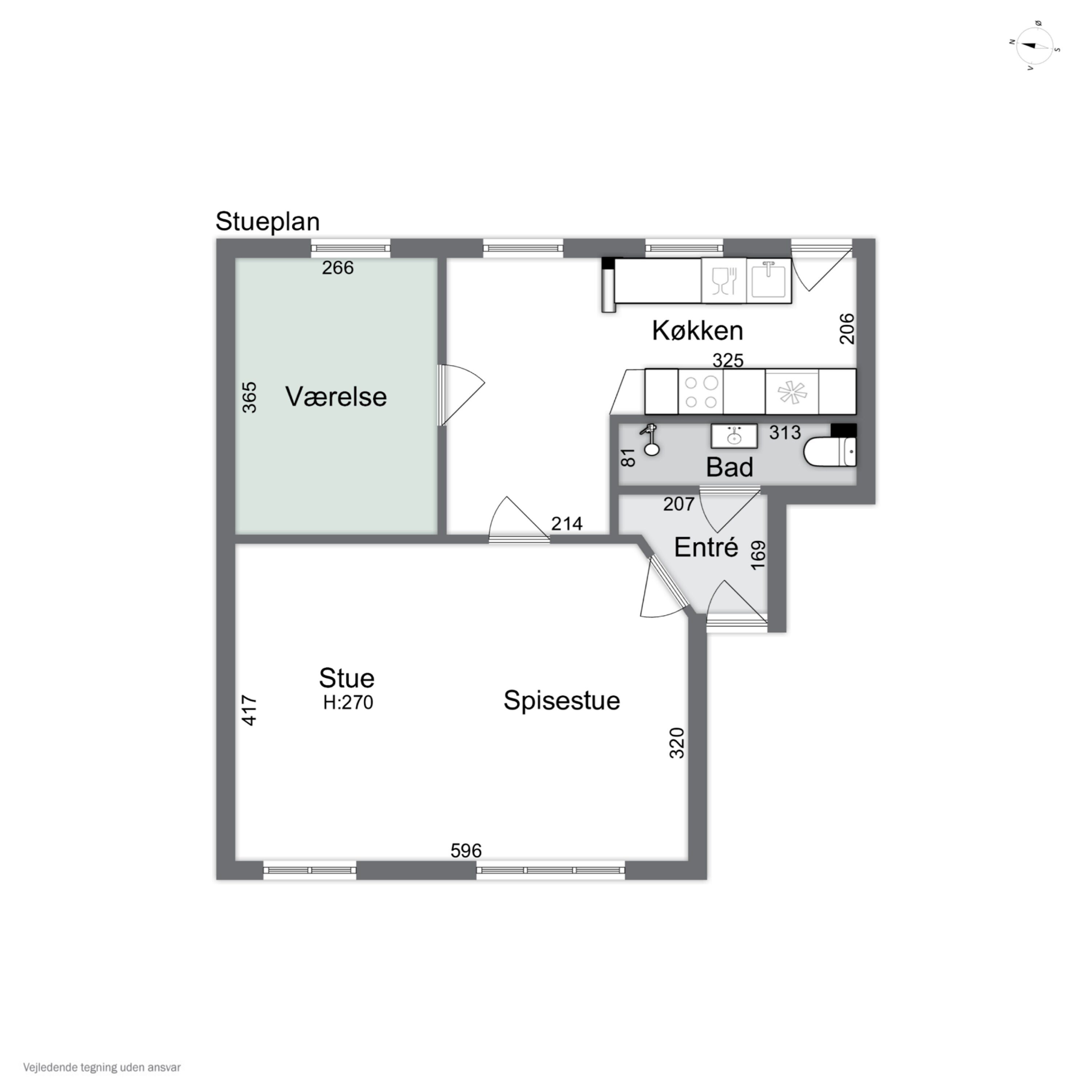 Plantegninger billede af Dr. Louise Gade 10A, st.. tv., 7700 Thisted