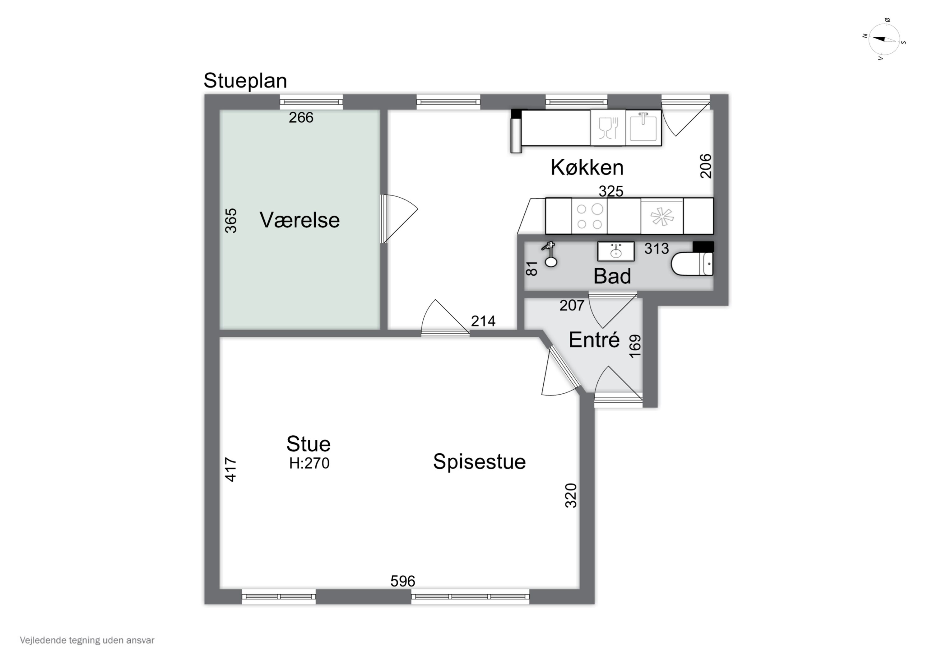 Plantegninger billede af Dr. Louise Gade 10A, st.. tv., 7700 Thisted