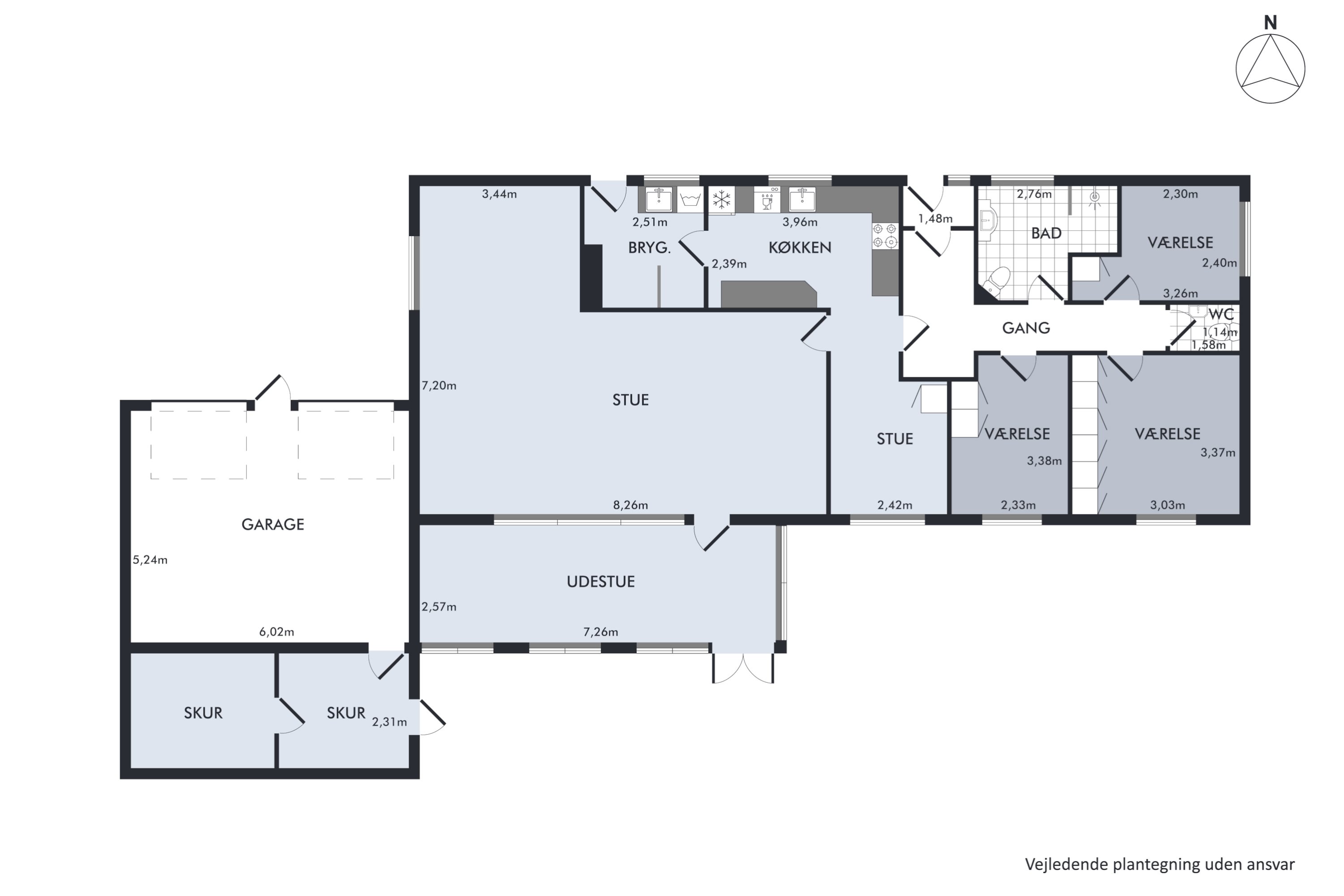 Plantegninger billede af Drosselvænget 1, 6760 Ribe