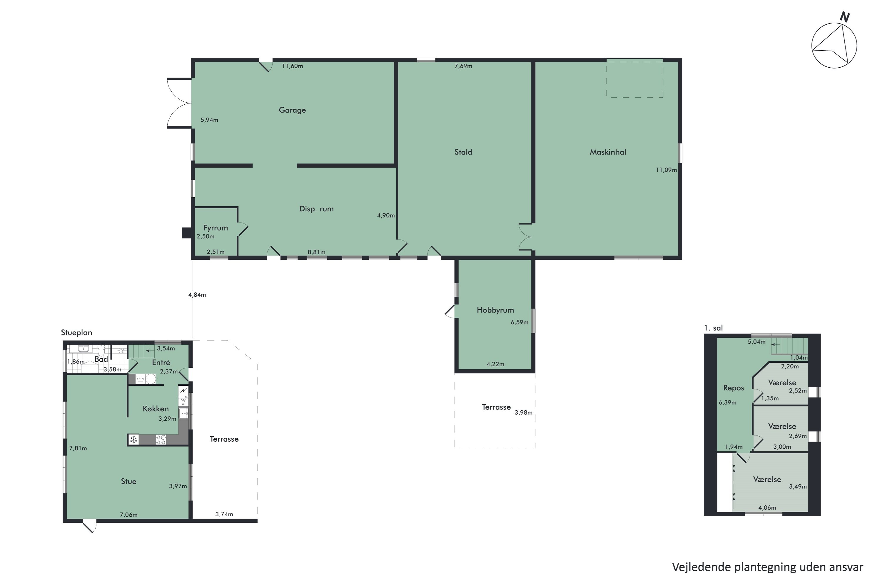 Plantegninger billede af Aakjærsvej 57, Ø. Lyby, 7870 Roslev