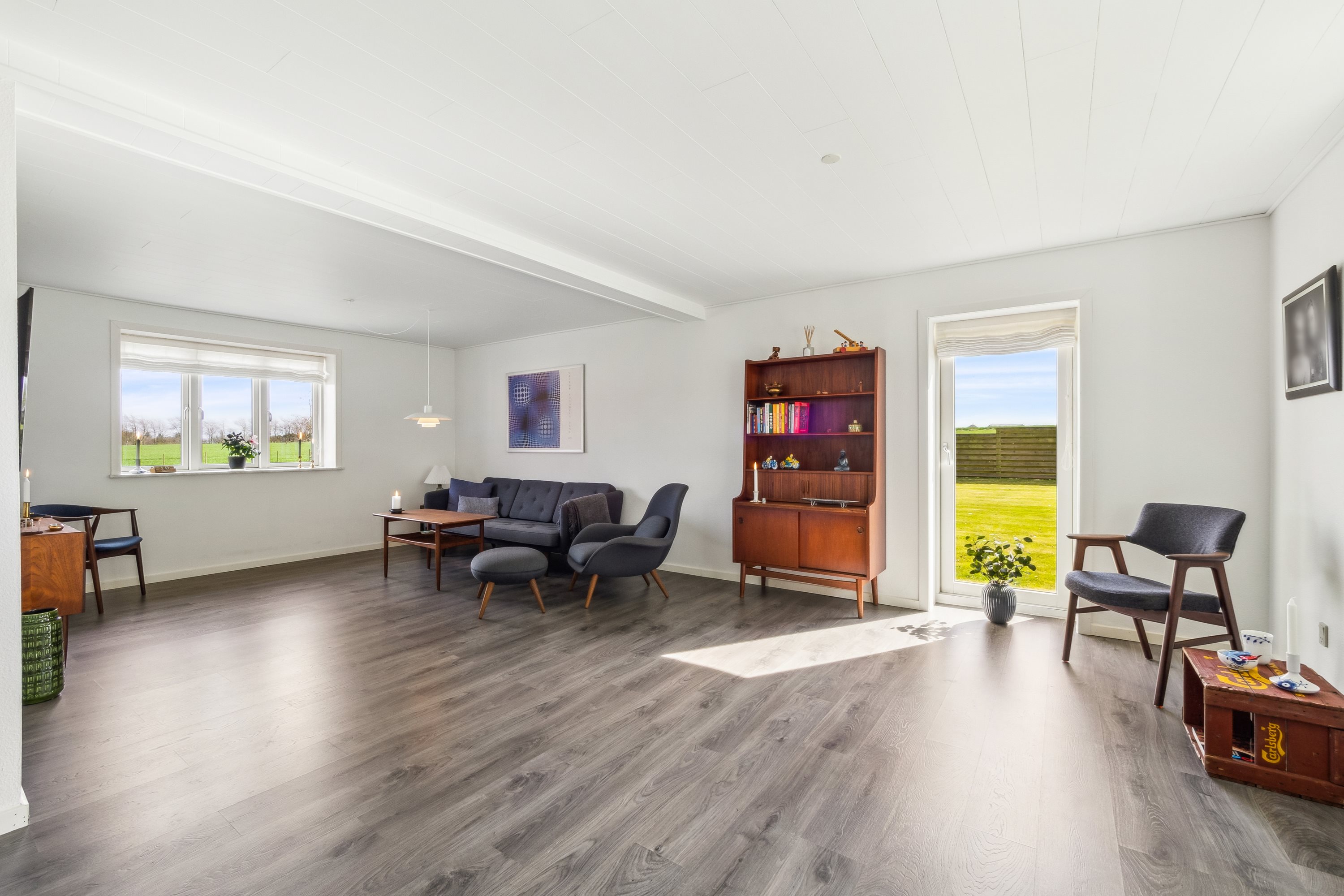 Fremhævet stue billede i fuldskærmstilstand. Billede af Aakjærsvej 57, Ø. Lyby, 7870 Roslev