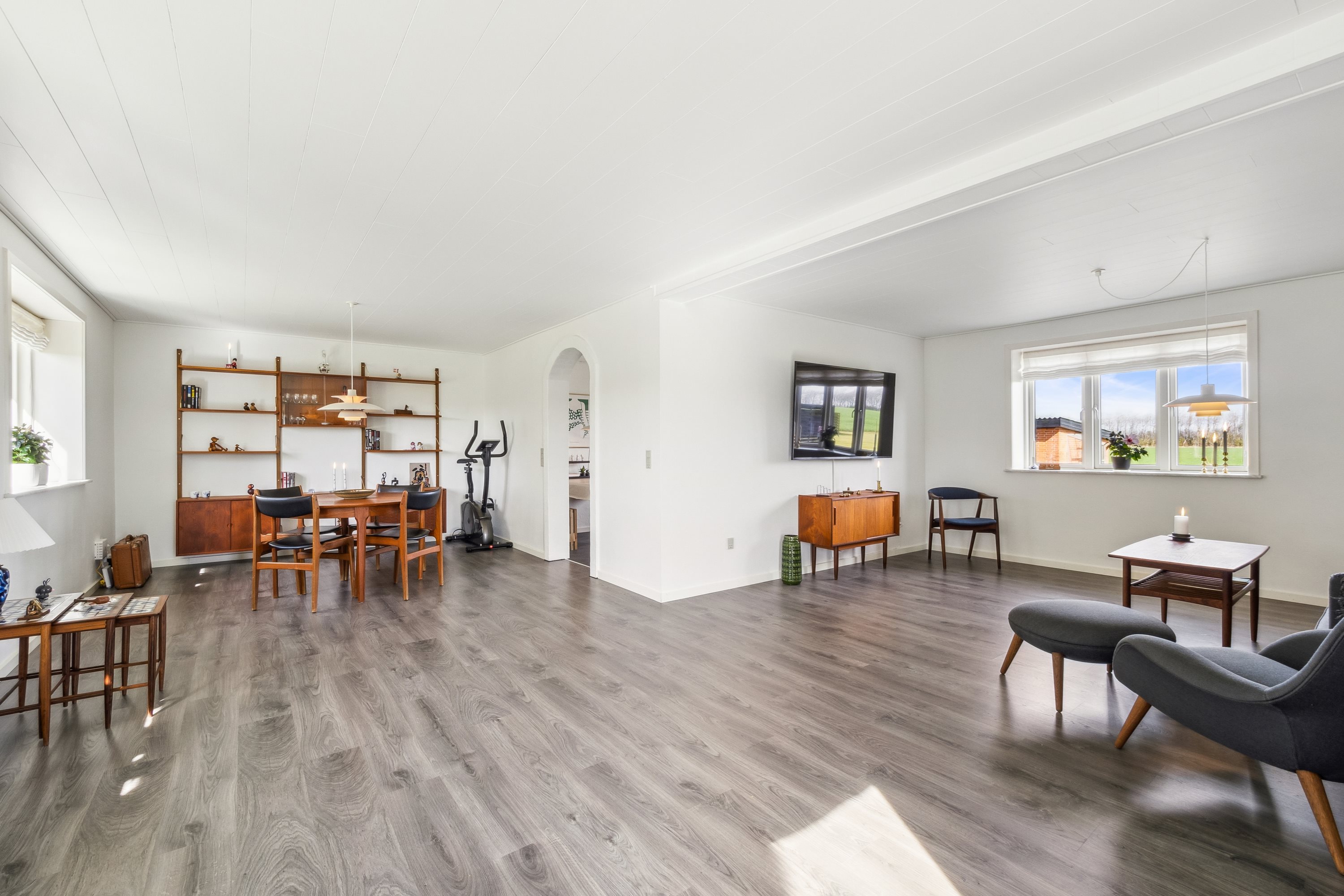 Fremhævet stue billede i fuldskærmstilstand. Billede af Aakjærsvej 57, Ø. Lyby, 7870 Roslev