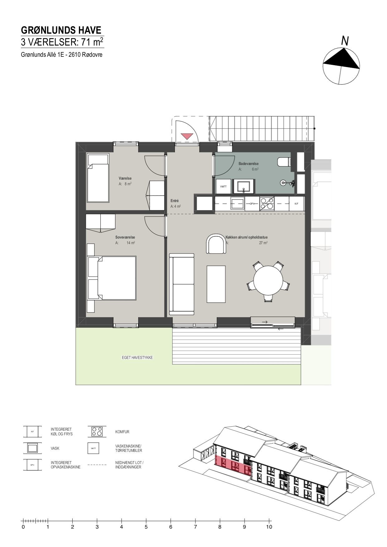 Plantegninger billede af Grønlunds Alle 1E, 2610 Rødovre