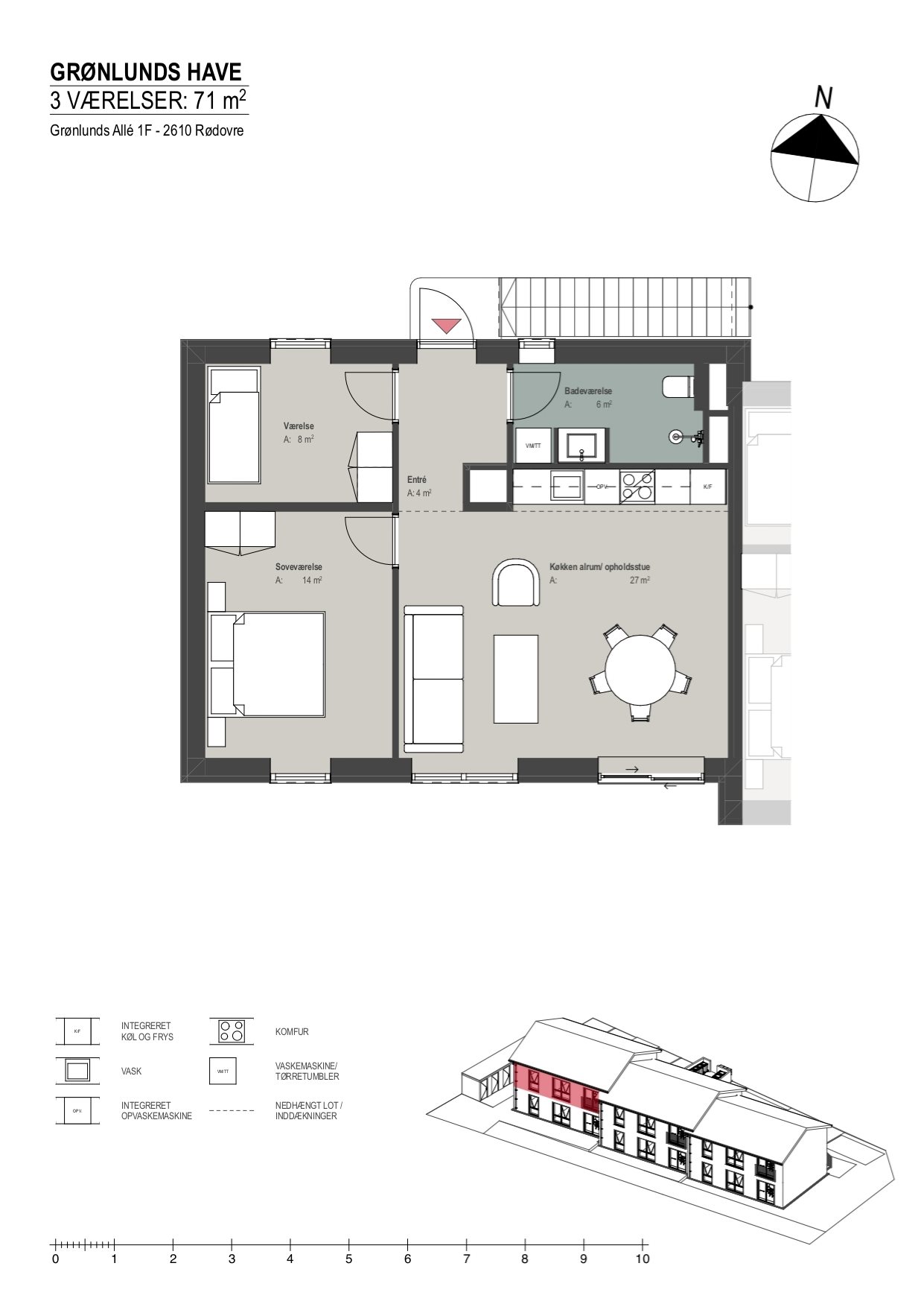 Plantegninger billede af Grønlunds Alle 1F, 2610 Rødovre