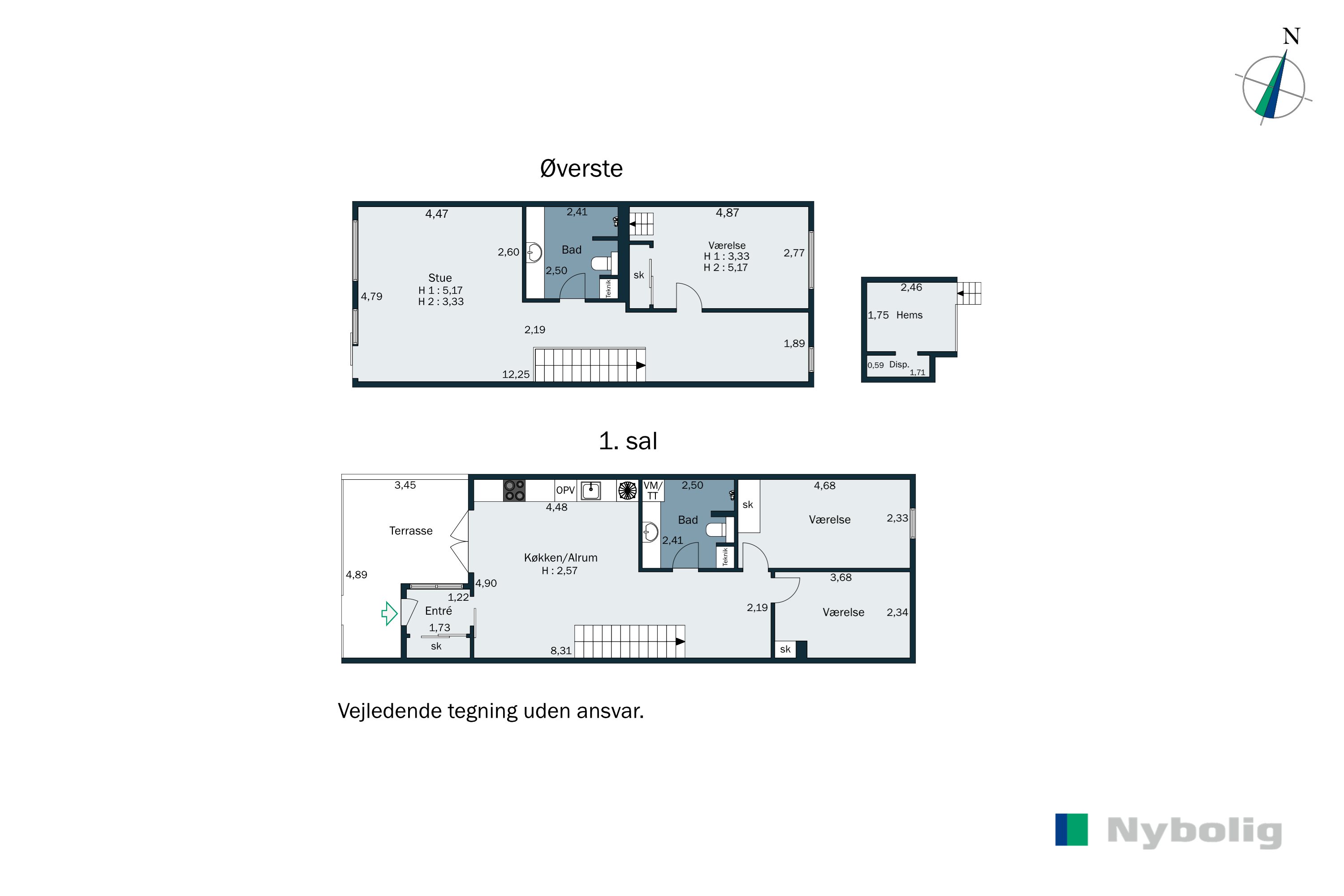 Plantegninger billede af Ahornvej 1F, 1. 11., 2970 Hørsholm