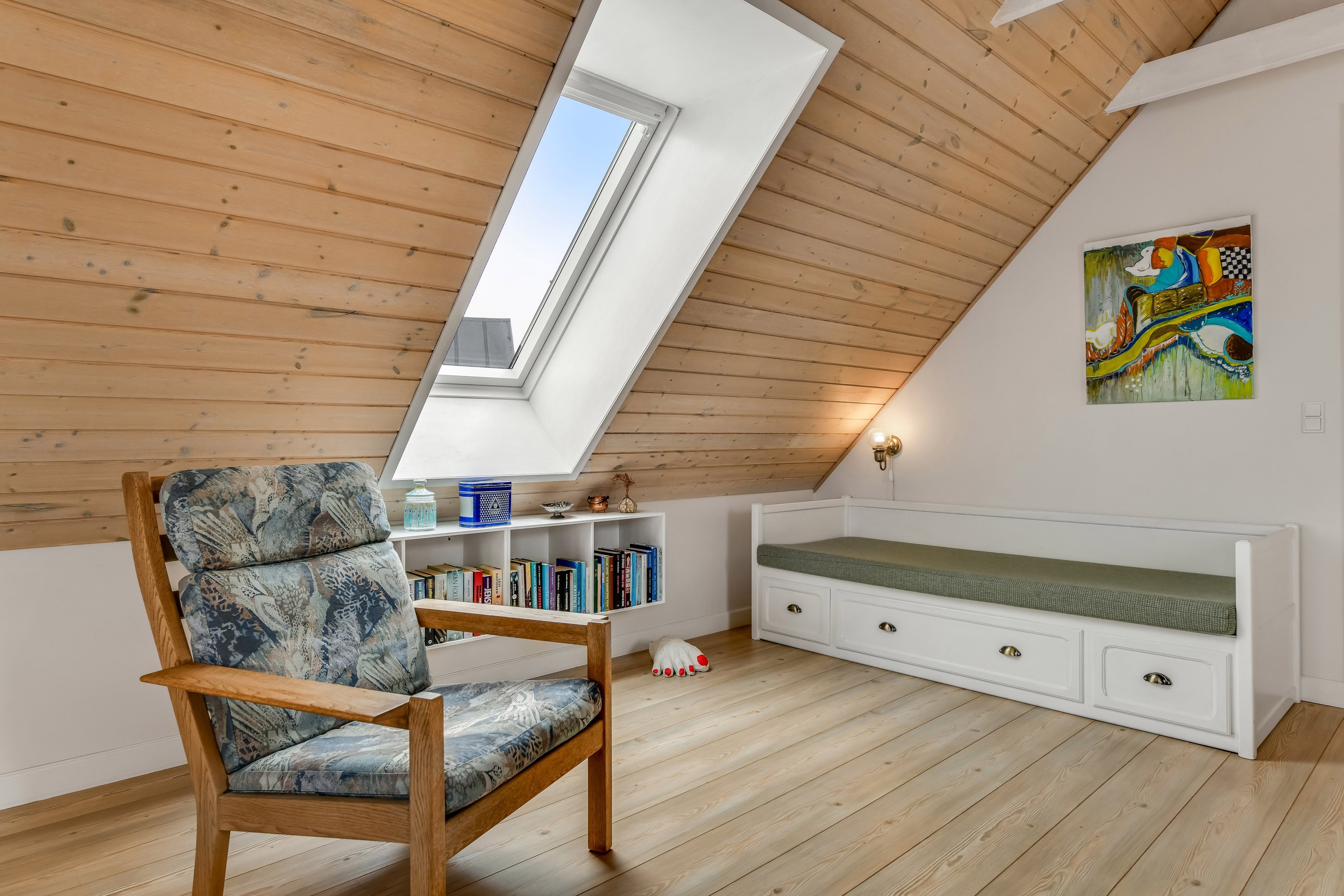 Fremhævet stue billede i fuldskærmstilstand. Billede af Spelmanns Toft 11, 6720 Fanø