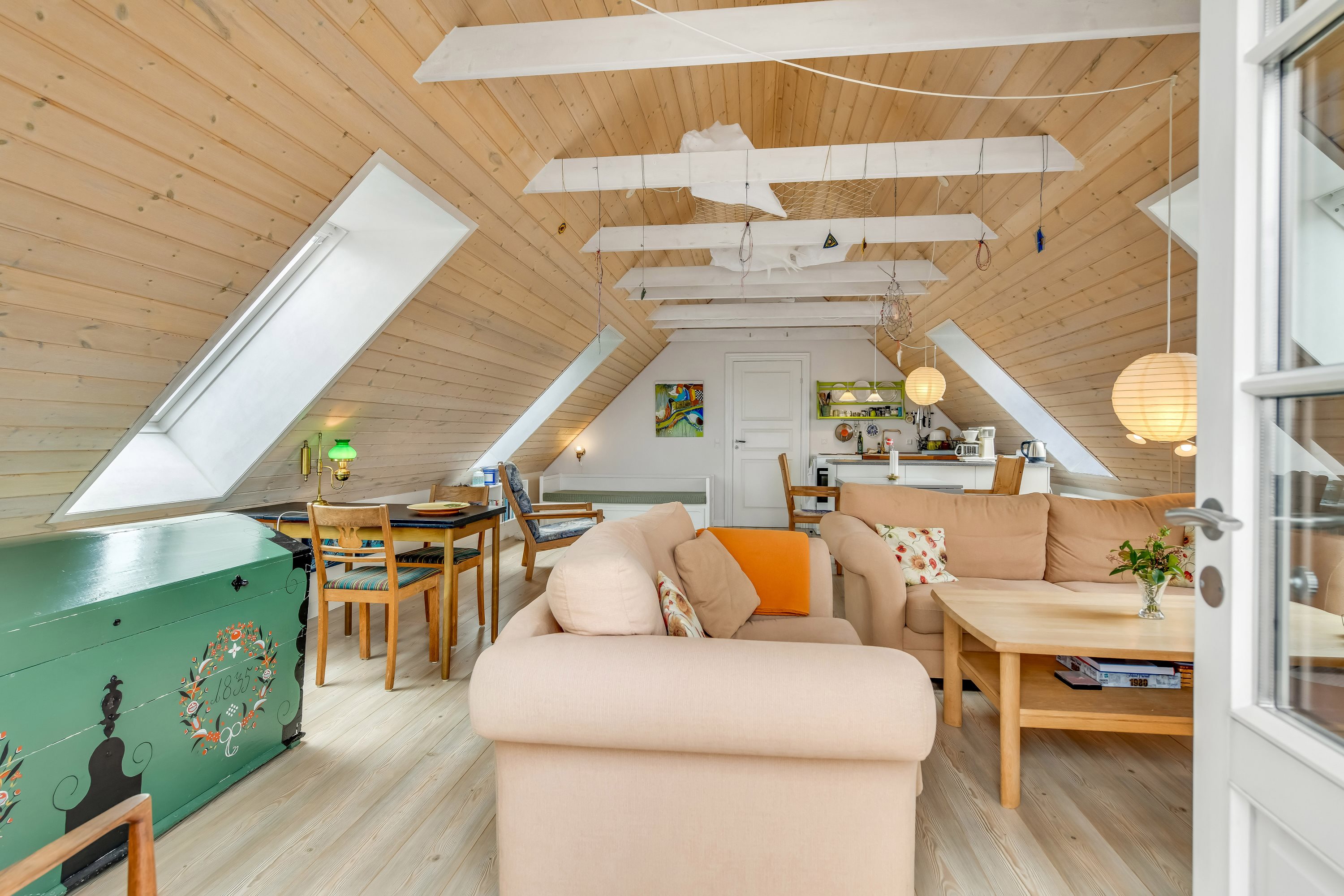 Fremhævet stue billede i fuldskærmstilstand. Billede af Spelmanns Toft 11, 6720 Fanø