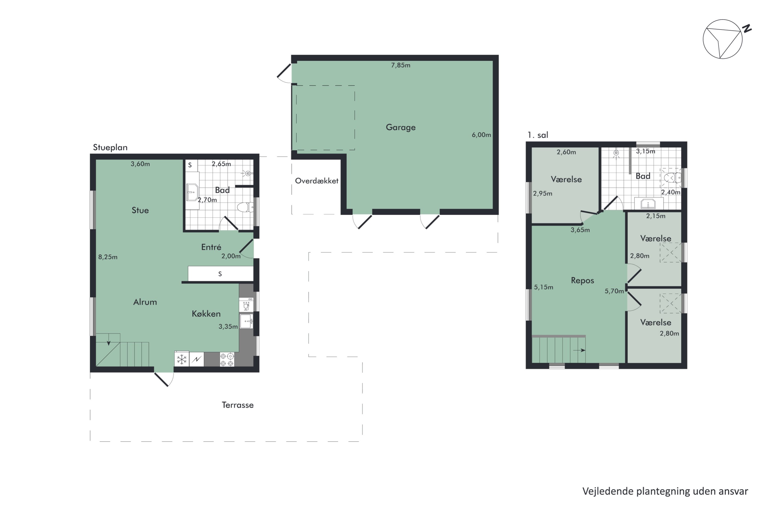 Plantegninger billede af Bagerstræde 8, Sebbersund, 9240 Nibe