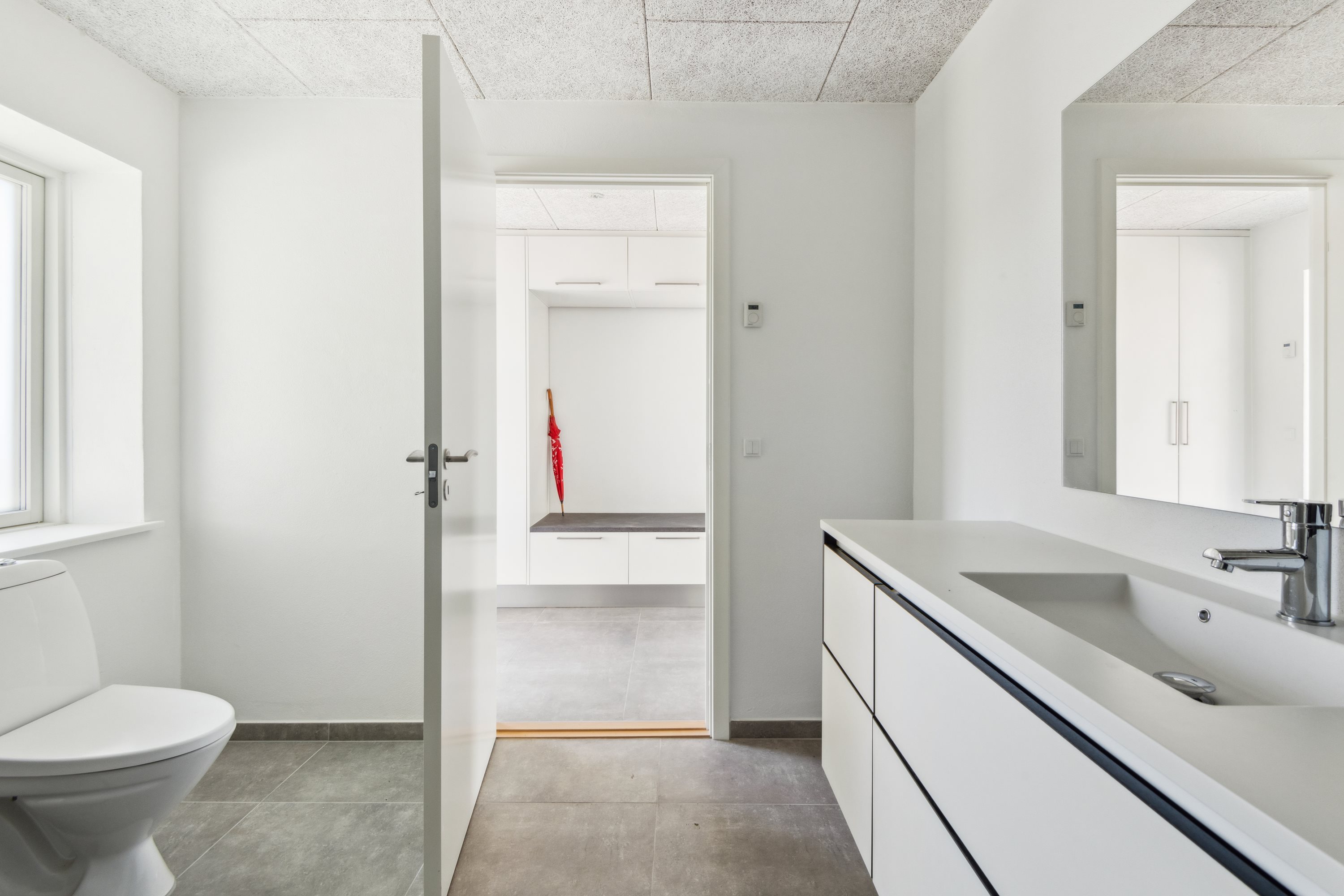 Fremhævet badeværelse billede i fuldskærmstilstand. Billede af Bagerstræde 8, Sebbersund, 9240 Nibe