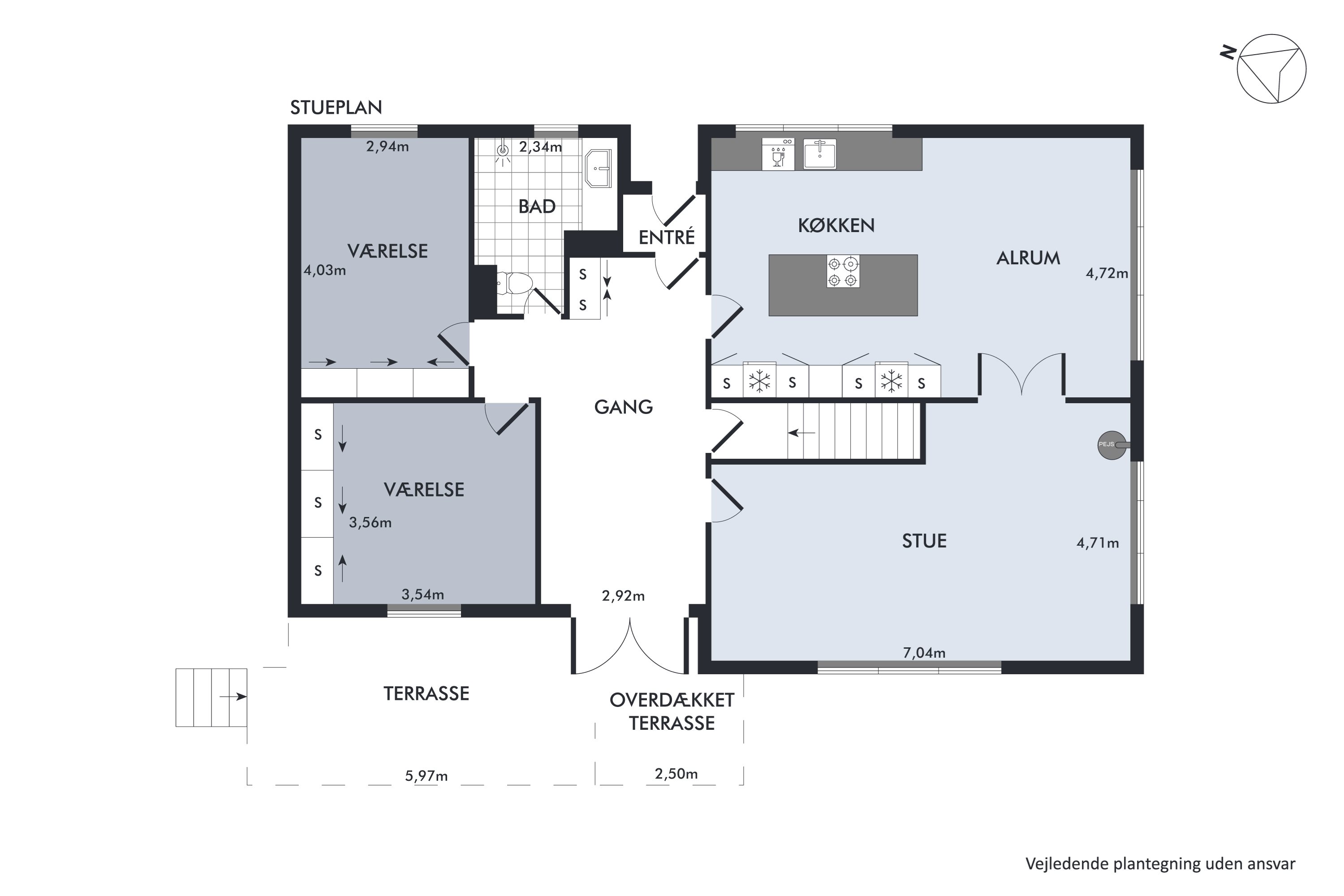 Plantegninger billede af Bøgevej 6, 9460 Brovst