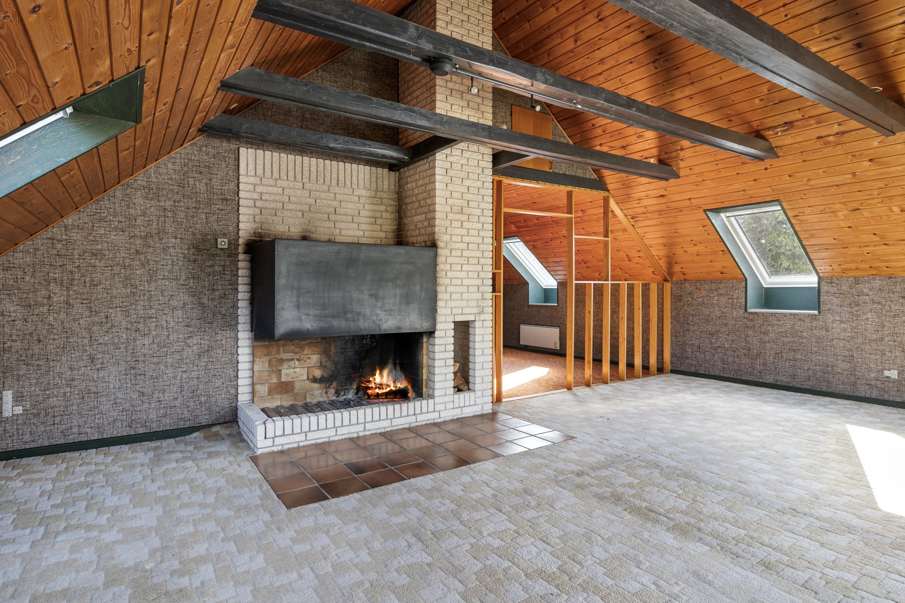 Fremhævet stue billede i fuldskærmstilstand. Billede af Gl Fjellerupvej 21, Rygårde, 8961 Allingåbro