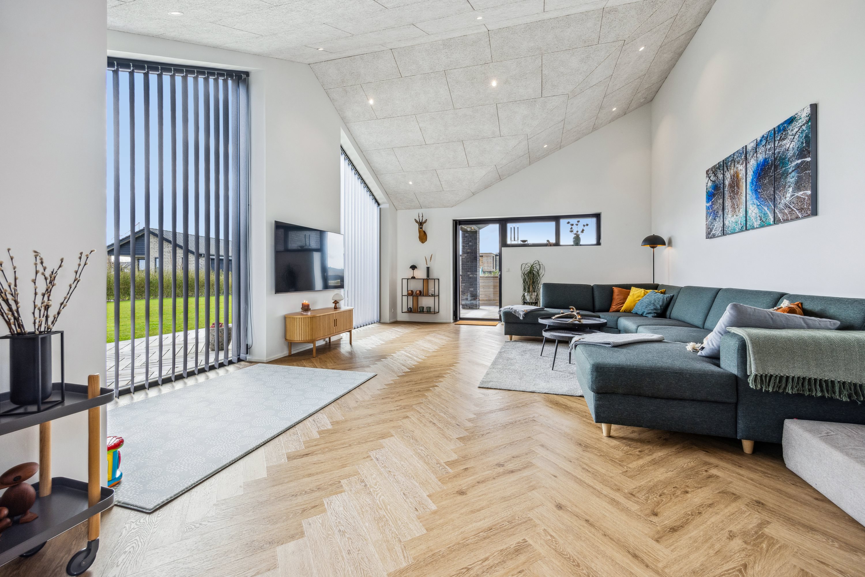 Fremhævet stue billede i fuldskærmstilstand. Billede af Solhvervs Alle 5, 9440 Aabybro