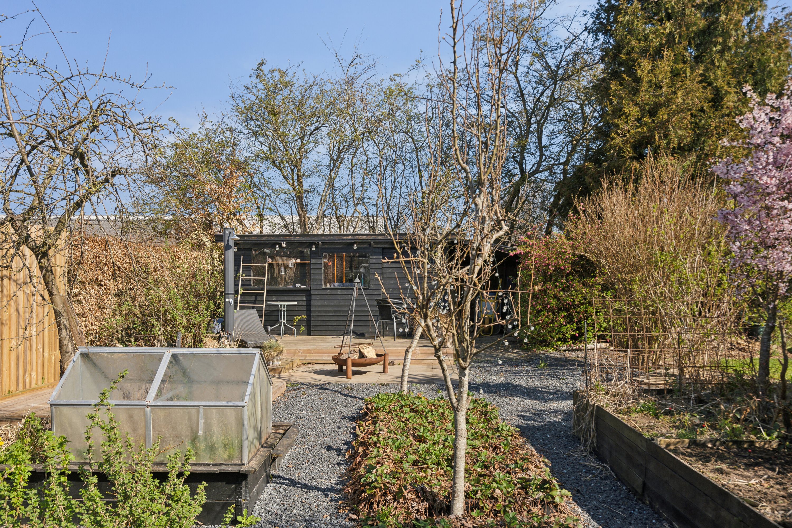 Fremhævet set fra haven billede i fuldskærmstilstand. Billede af Ulvebakken 2, Brændstrup, 6630 Rødding