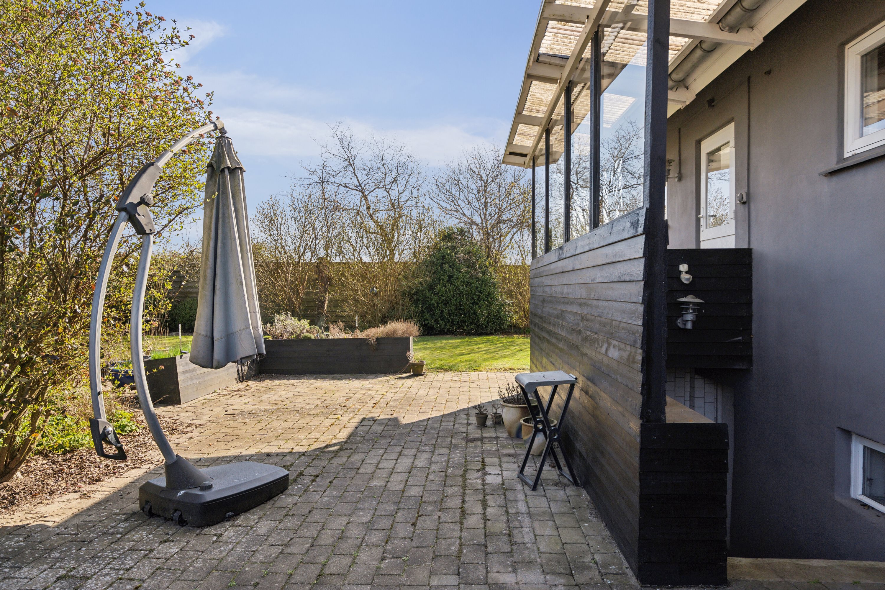 Fremhævet terrasse billede i fuldskærmstilstand. Billede af Ulvebakken 2, Brændstrup, 6630 Rødding