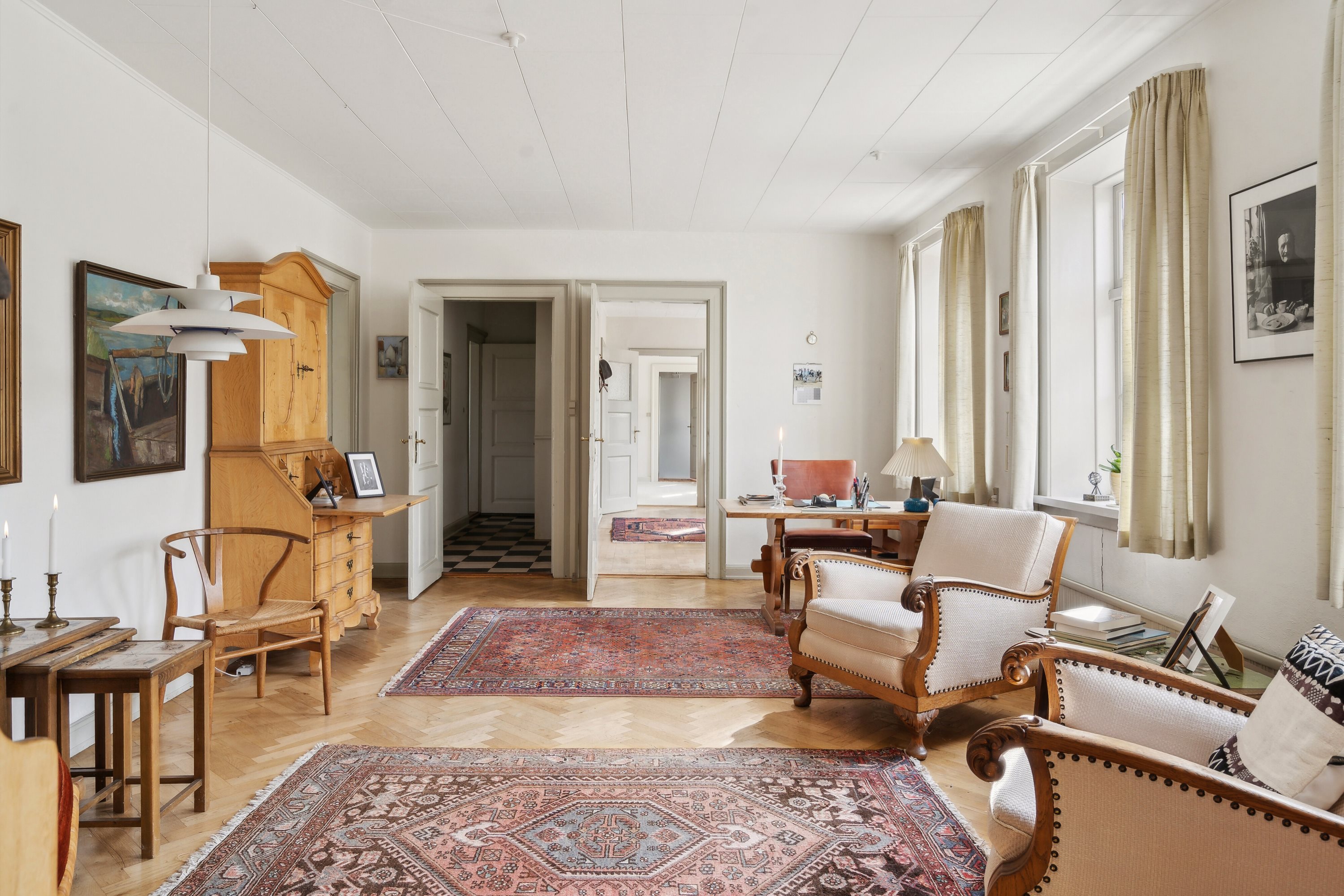 Fremhævet stue billede i fuldskærmstilstand. Billede af Udlodgyden 20, Davinde, 5220 Odense SØ