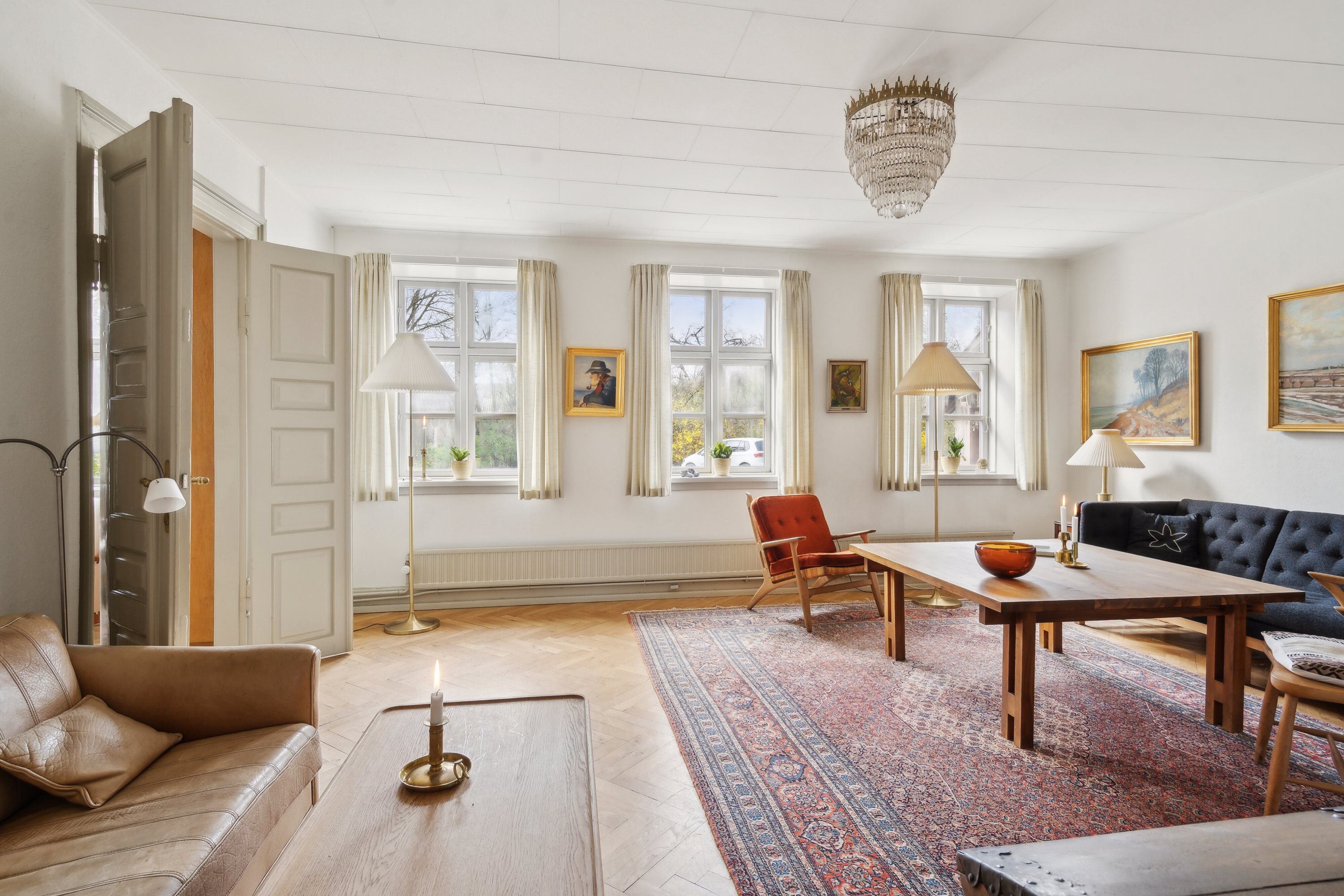 Fremhævet stue billede i fuldskærmstilstand. Billede af Udlodgyden 20, Davinde, 5220 Odense SØ