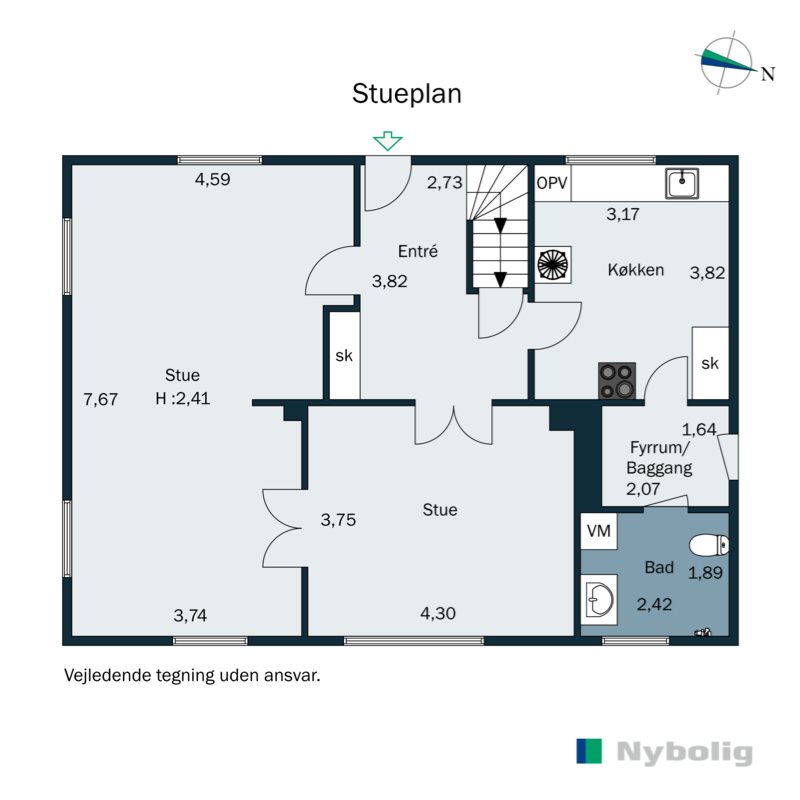 Plantegninger billede af Hestehavevej 50, Ondrup, 8300 Odder