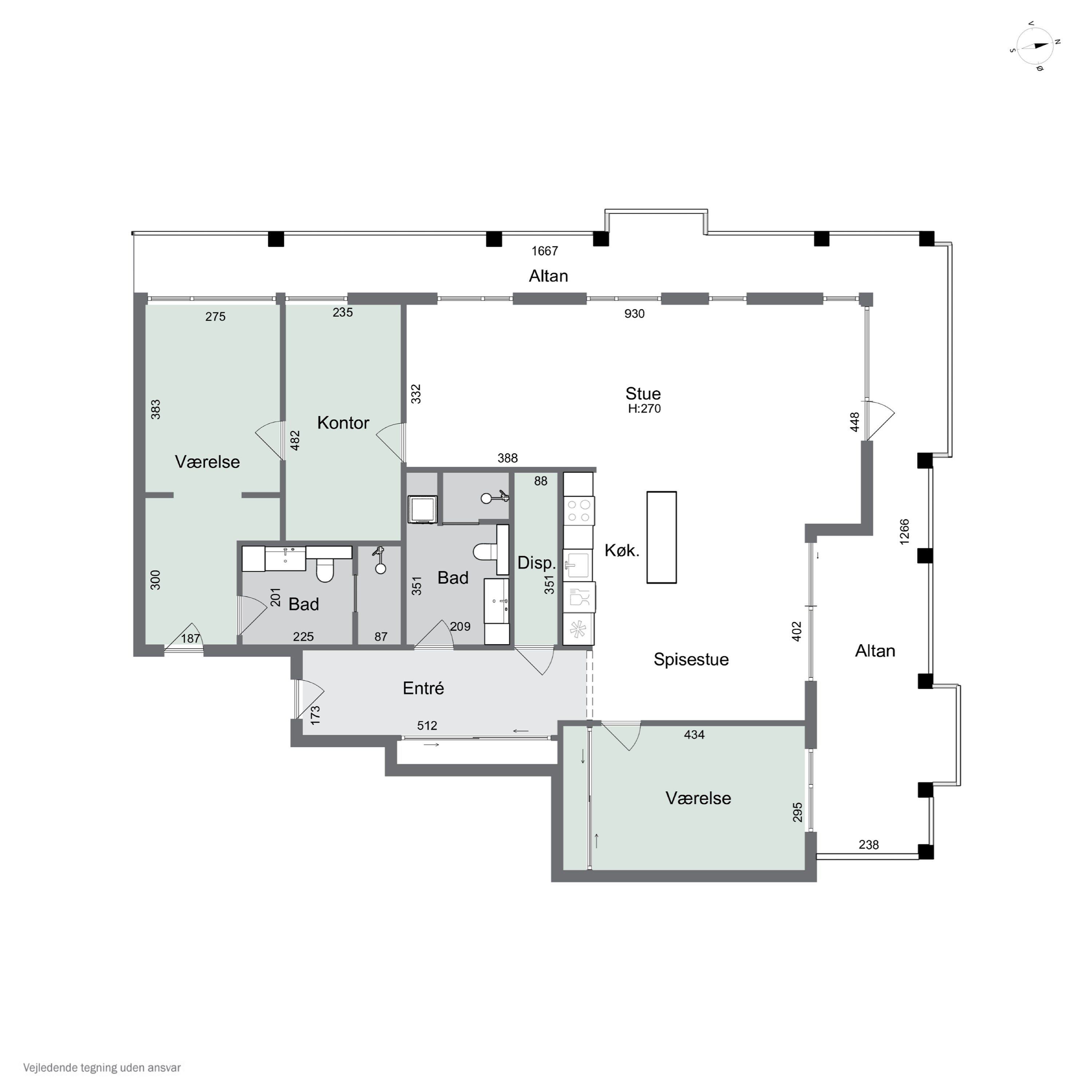 Plantegninger billede af Islands Brygge 76, 8. 4., 2300 København S