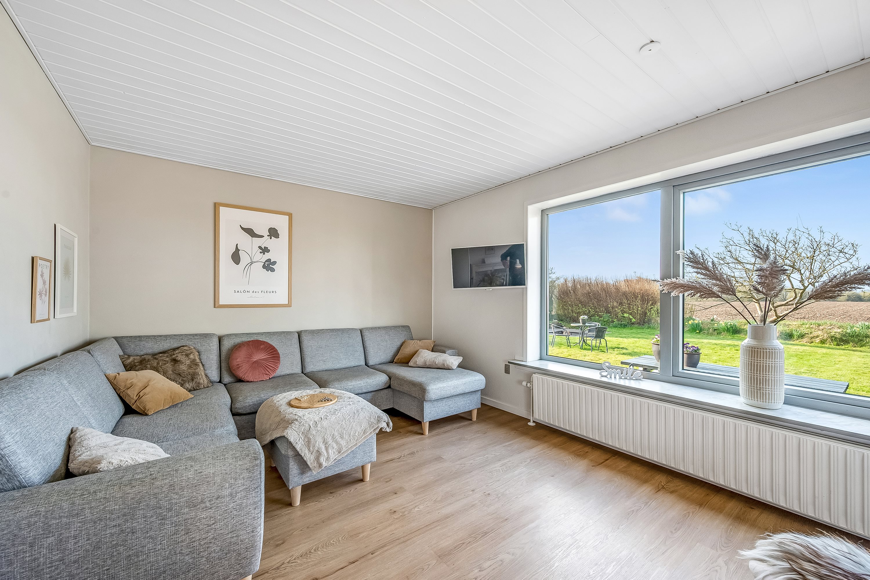 Fremhævet stue billede i fuldskærmstilstand. Billede af Dyssevænget 32, Sædding, 6900 Skjern