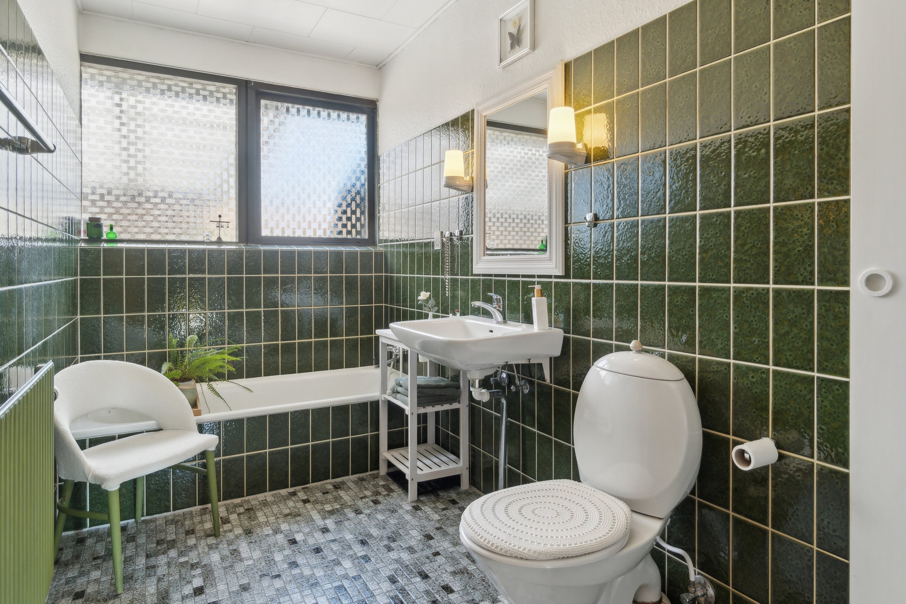 Fremhævet badeværelse billede i fuldskærmstilstand. Billede af Gildringeparken 38, 4690 Haslev