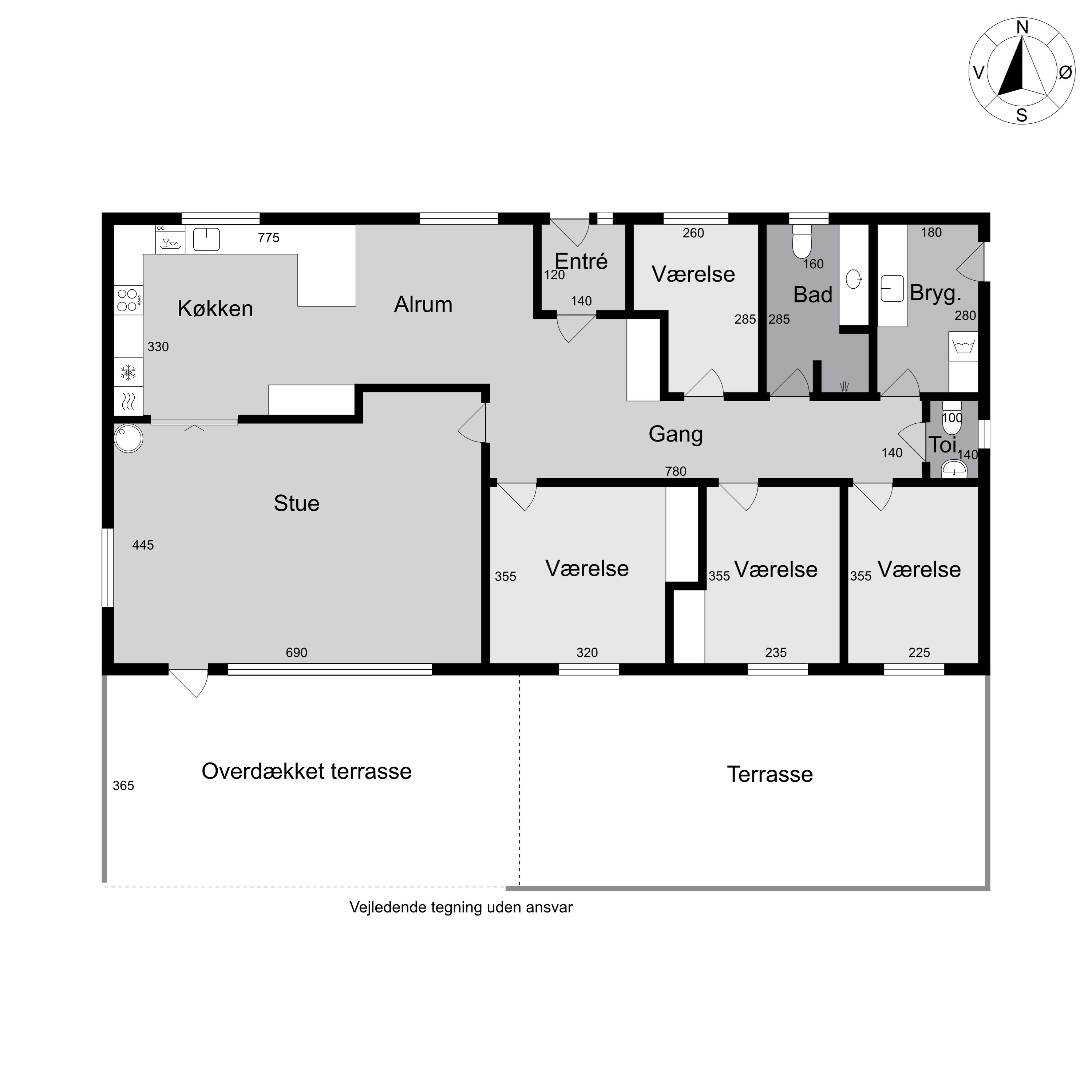 Plantegninger billede af Dalstrøget 9, 9240 Nibe