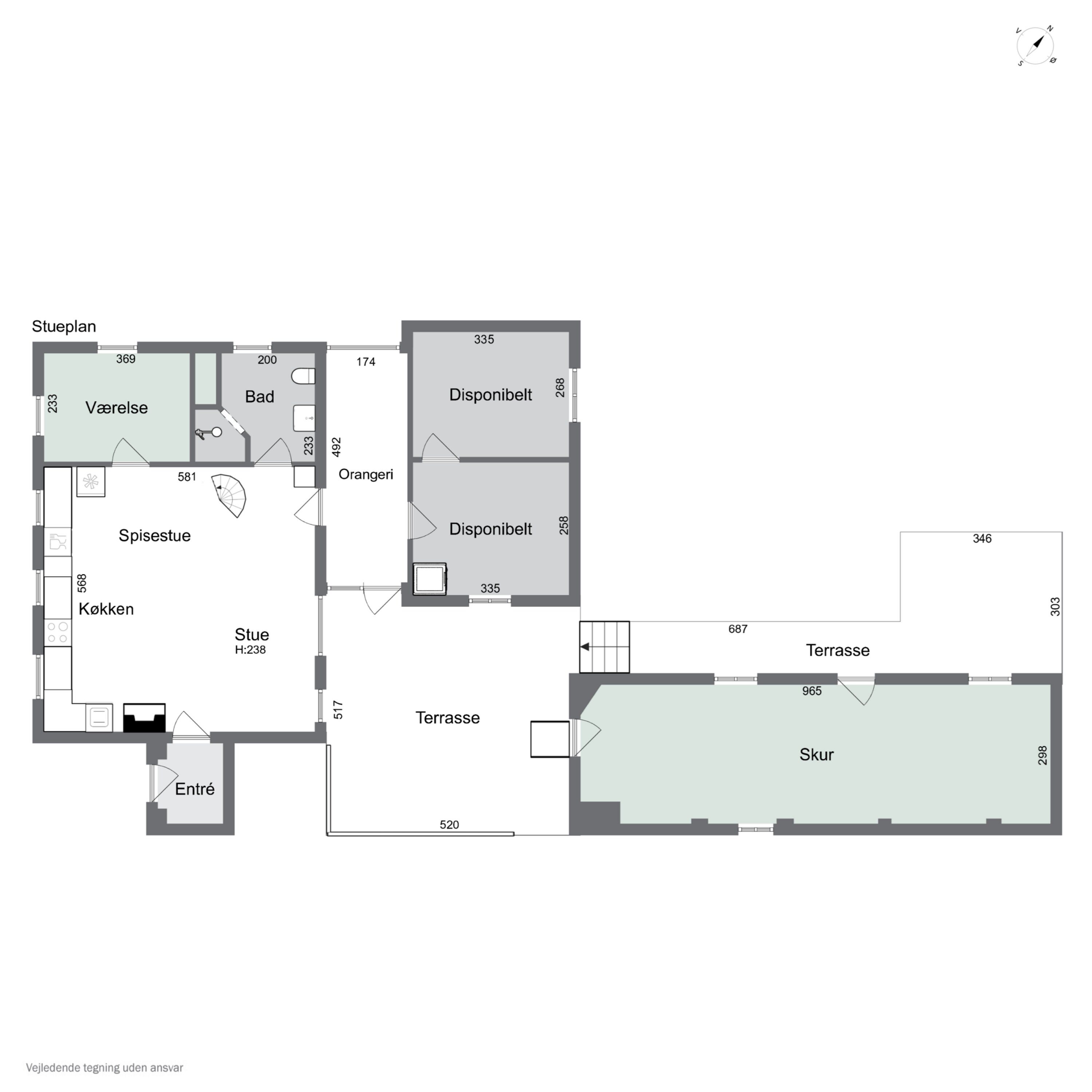 Plantegninger billede af Kirkevej 1, Særslev, 5471 Søndersø