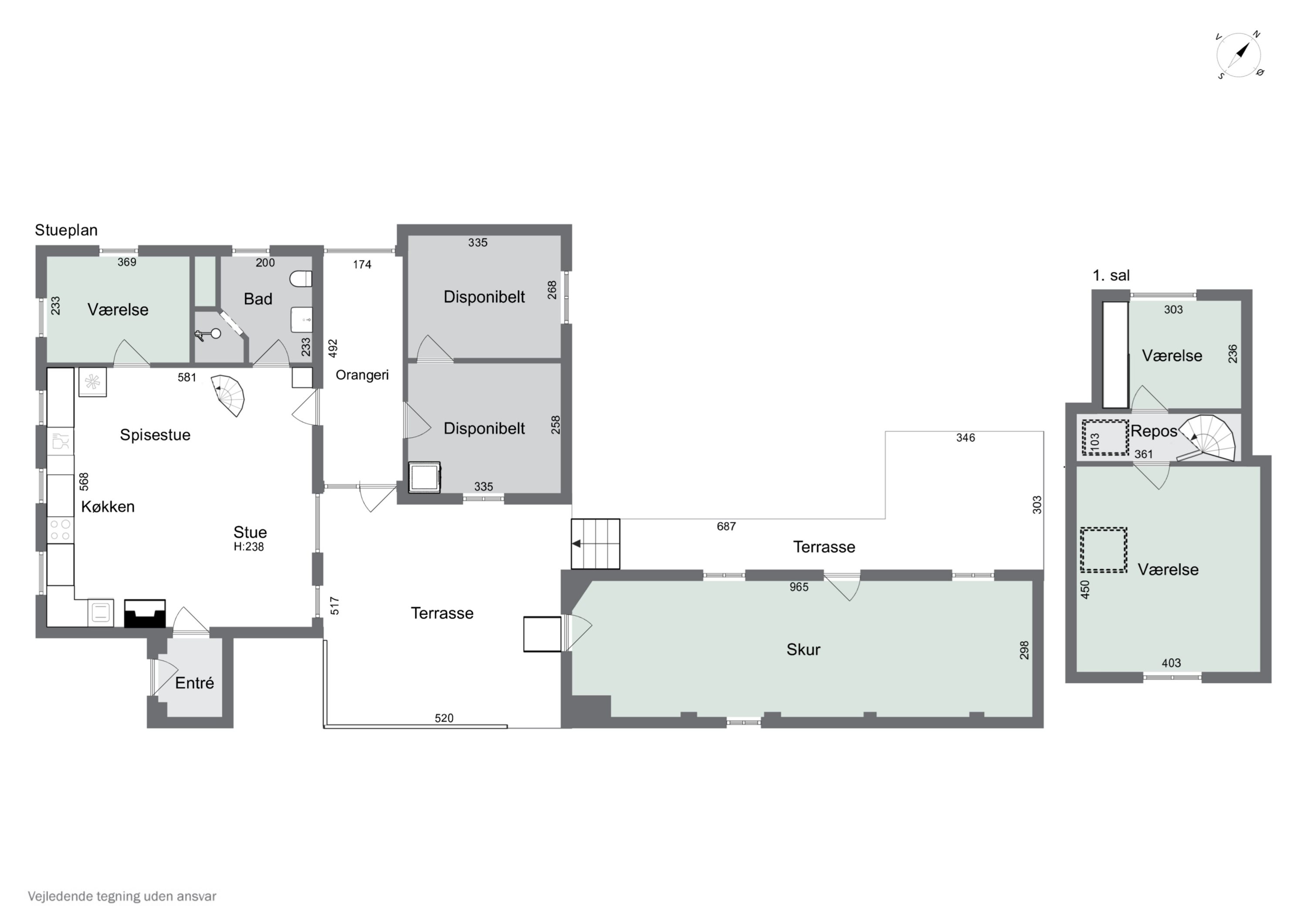 Plantegninger billede af Kirkevej 1, Særslev, 5471 Søndersø