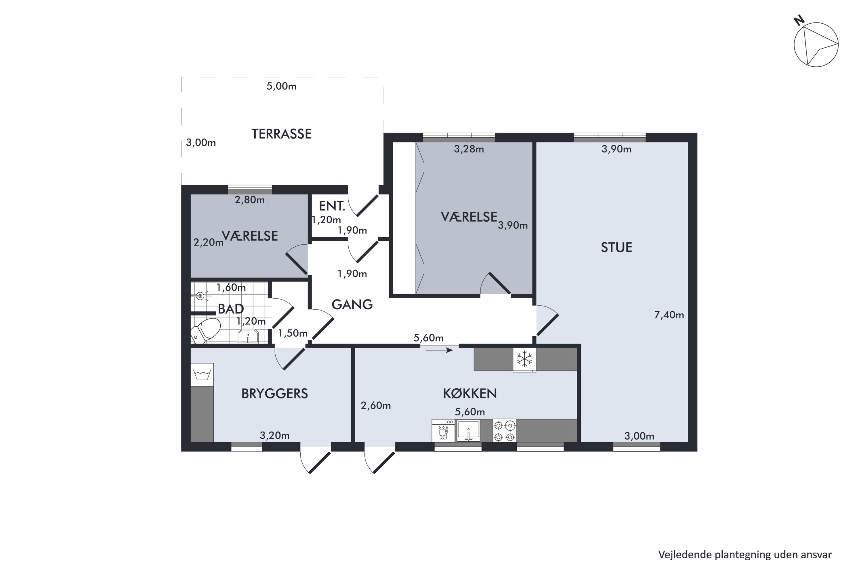 Plantegninger billede af Søndergade 21, 9850 Hirtshals