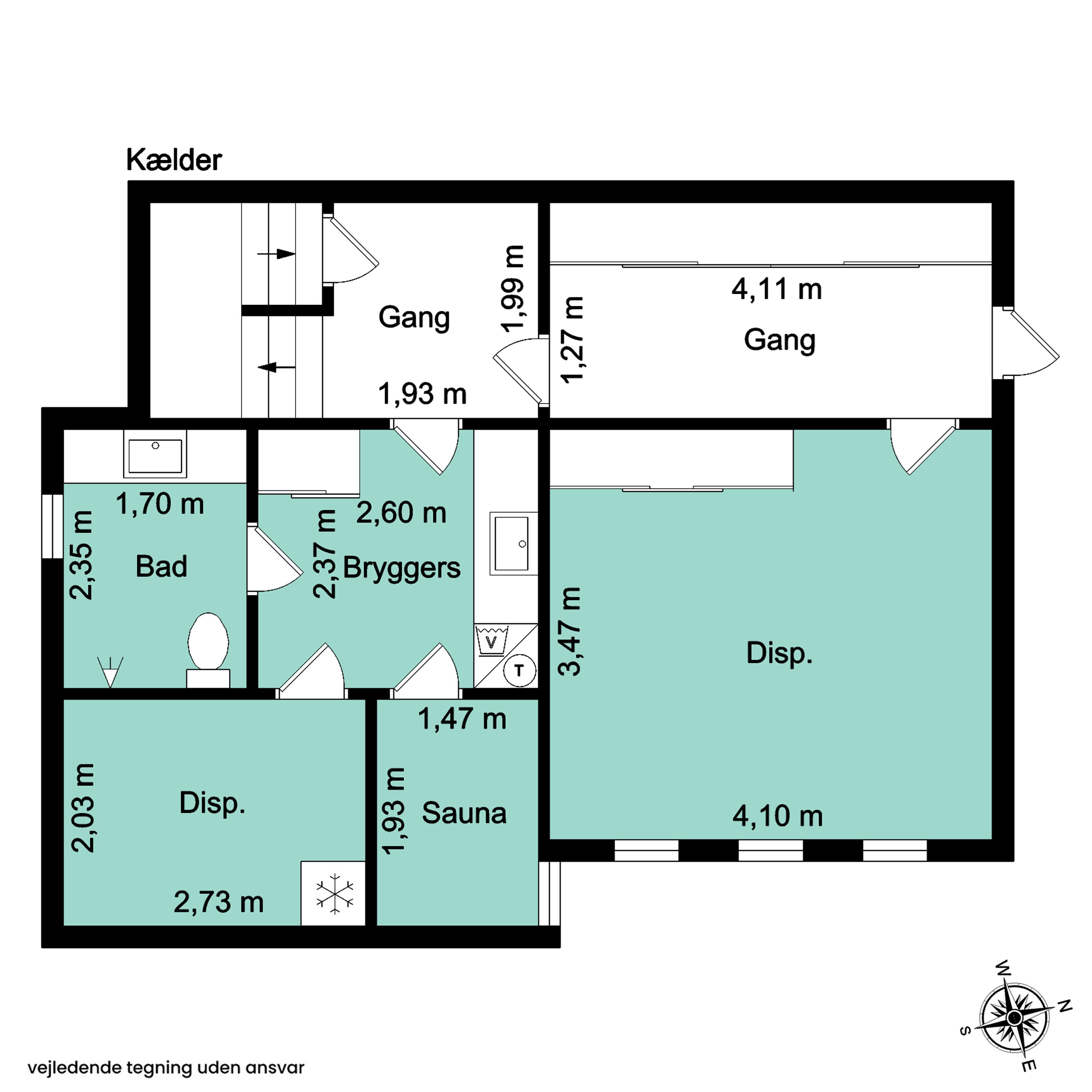 Plantegninger billede af Solbakkevej 8, 3050 Humlebæk