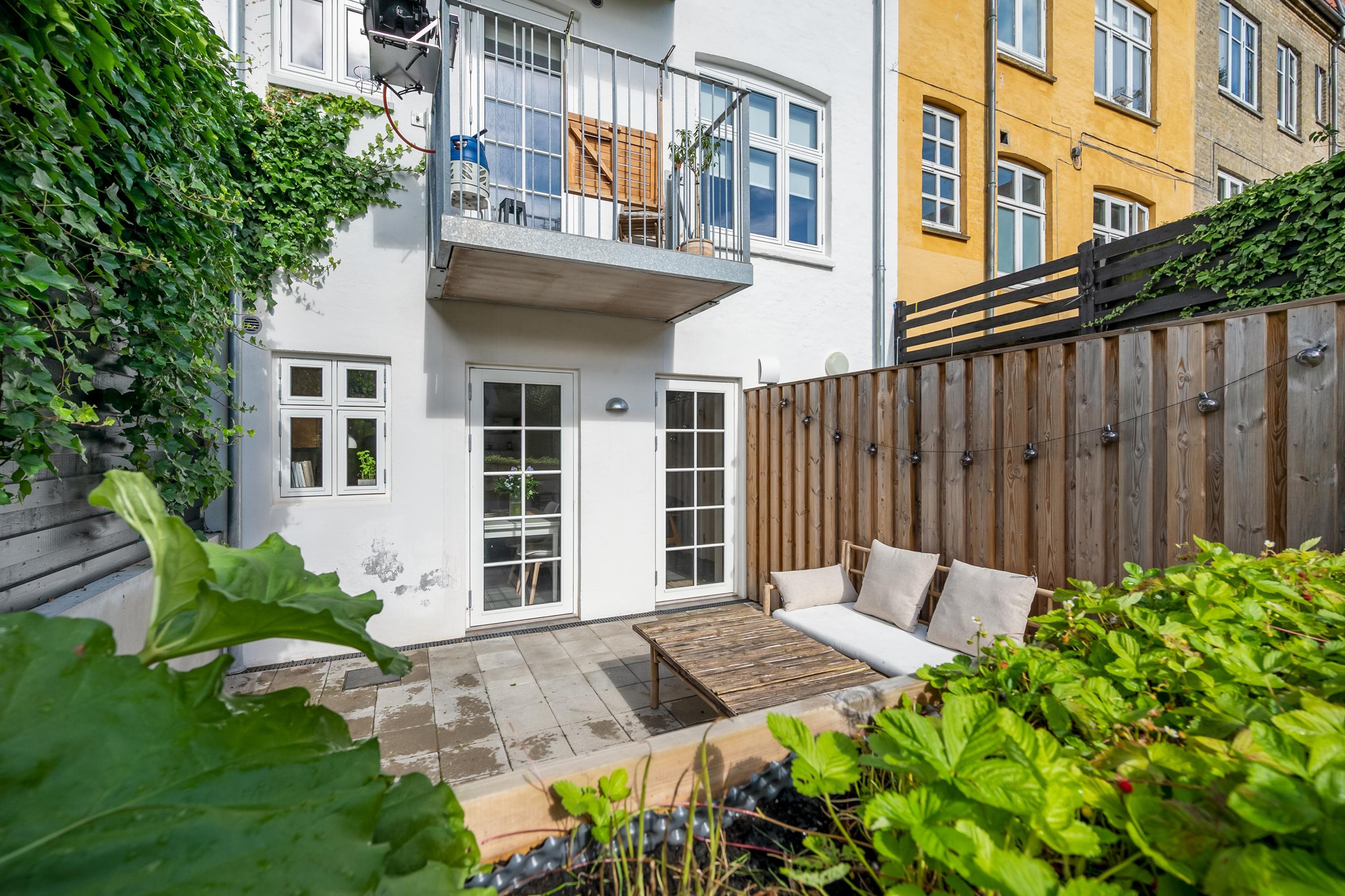 Fremhævet terrasse billede i fuldskærmstilstand. Billede af Tordenskjoldsgade 84, kld.., Trøjborg, 8200 Aarhus N