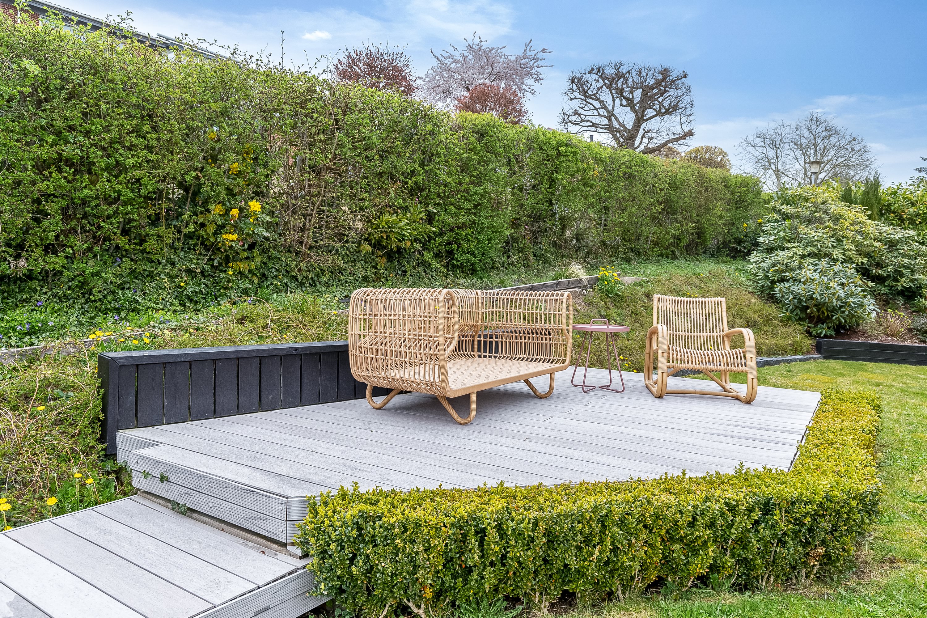 Fremhævet terrasse billede i fuldskærmstilstand. Billede af Fjordvej 83, Strandhuse, 6000 Kolding