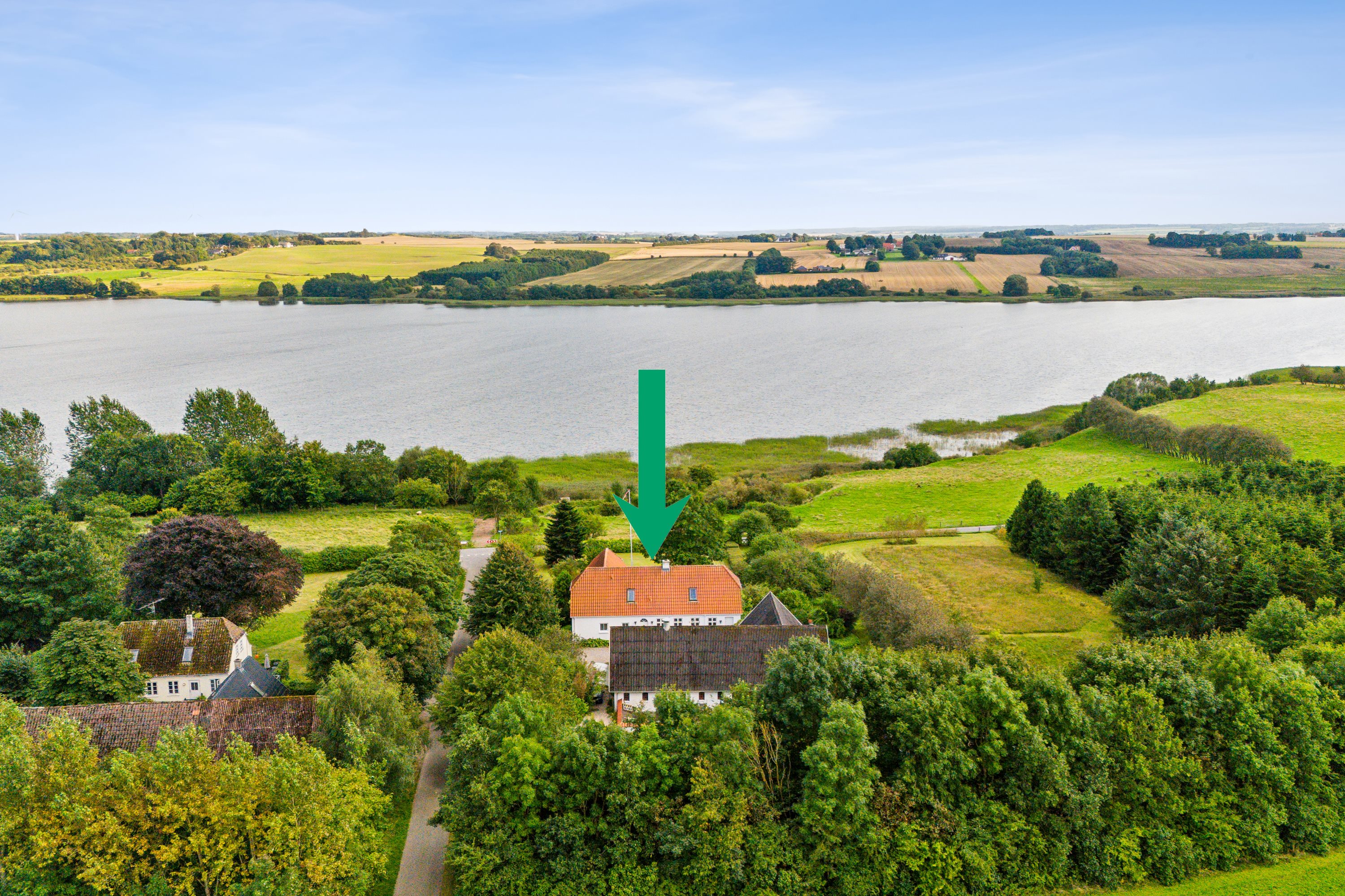 Fremhævet luftfoto billede i fuldskærmstilstand. Billede af Andrupvej 12, 9500 Hobro