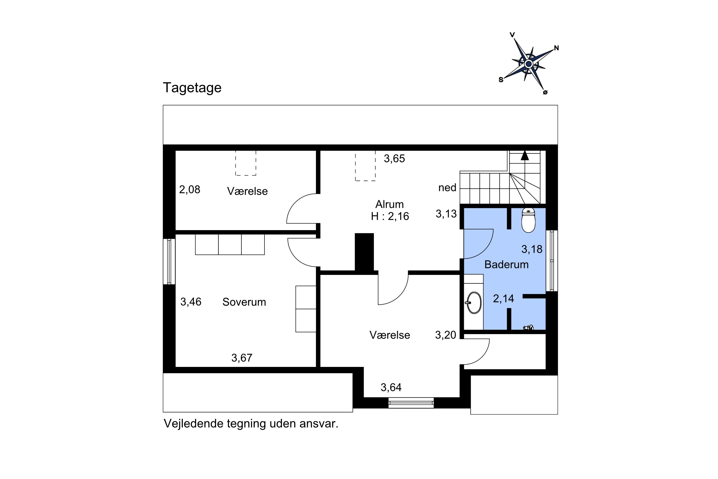 Plantegninger billede af Bogfinkevej 59, Stenum, 9700 Brønderslev