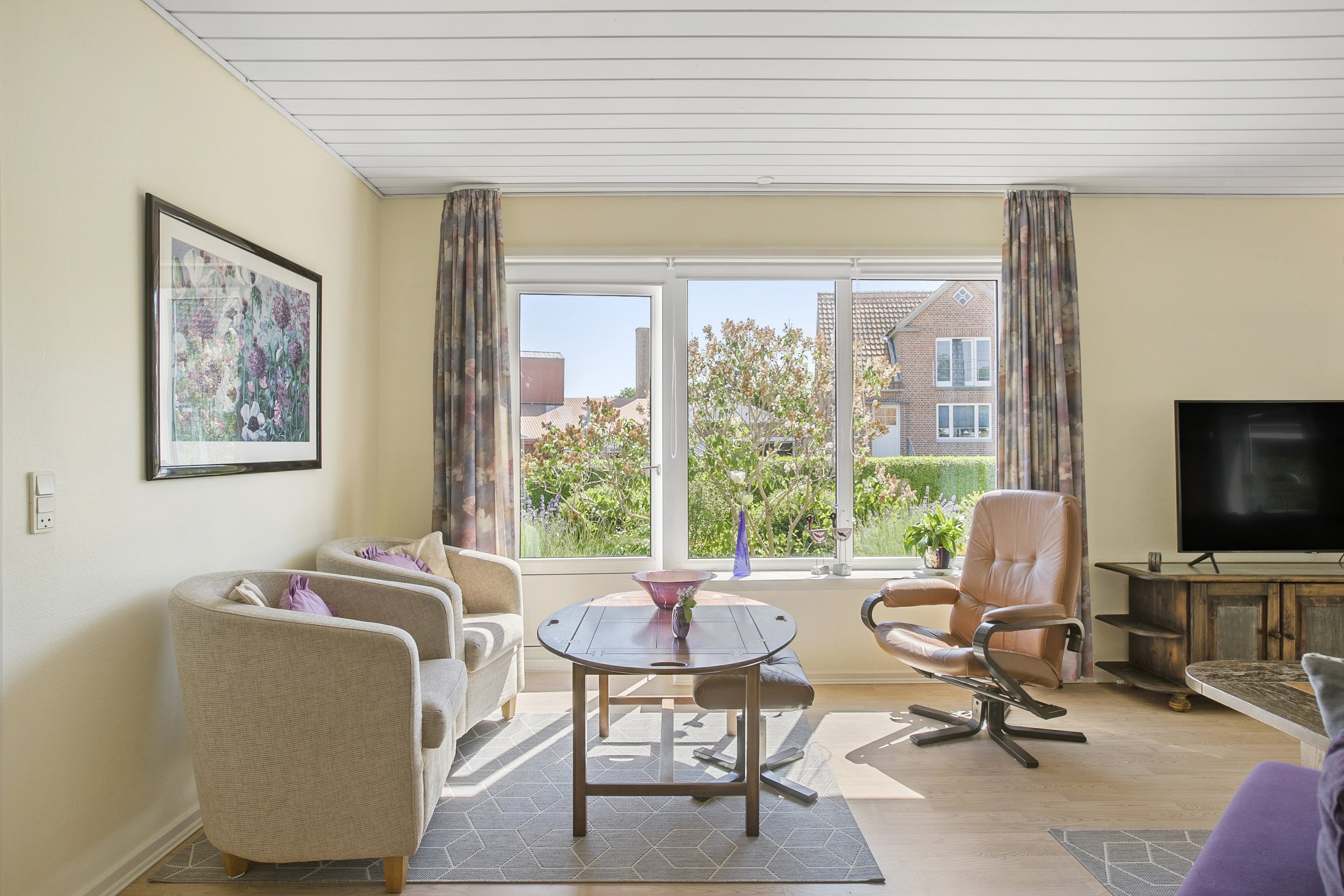 Fremhævet stue billede i fuldskærmstilstand. Billede af Bogfinkevej 59, Stenum, 9700 Brønderslev