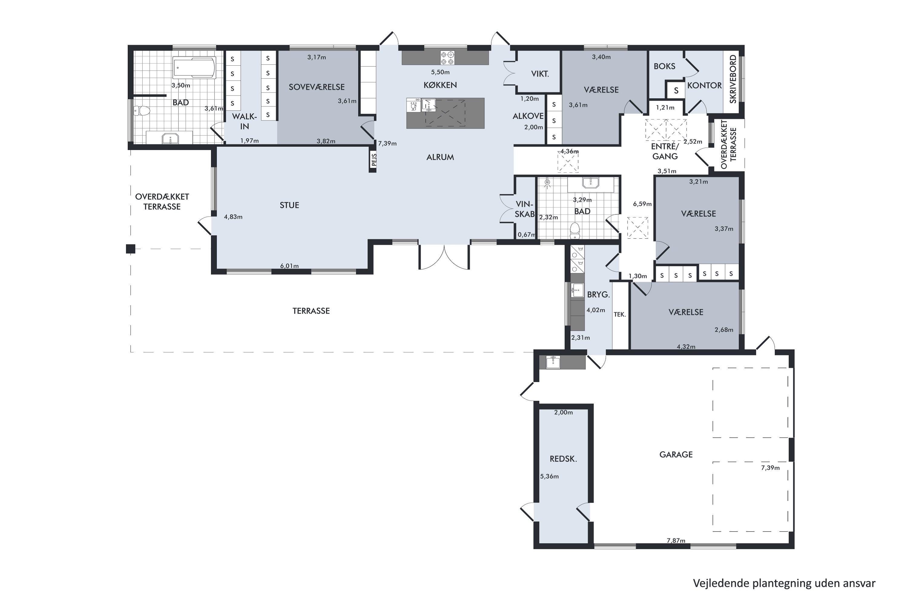 Plantegninger billede af Solhvervs Alle 5, 9440 Aabybro