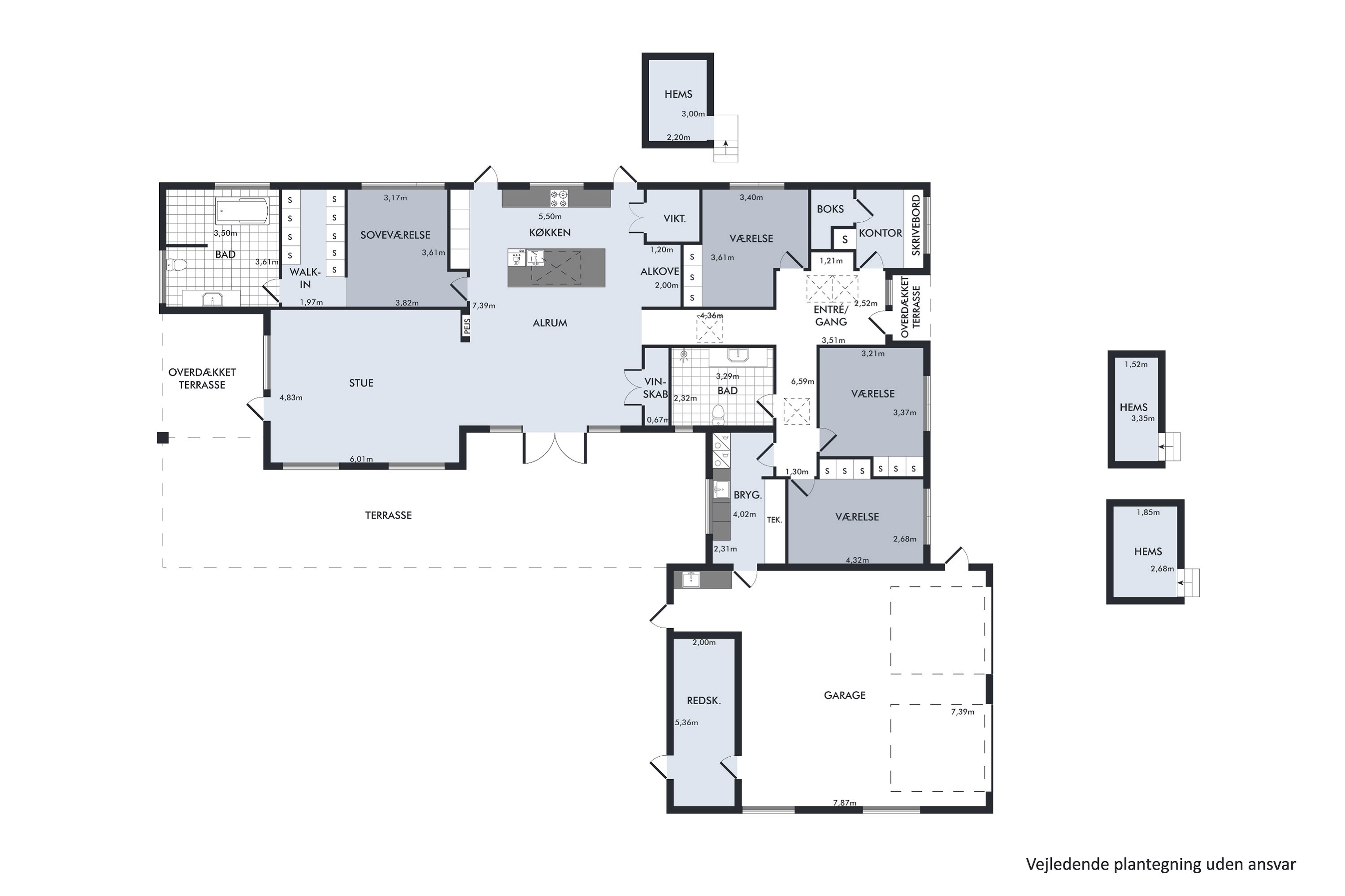 Plantegninger billede af Solhvervs Alle 5, 9440 Aabybro