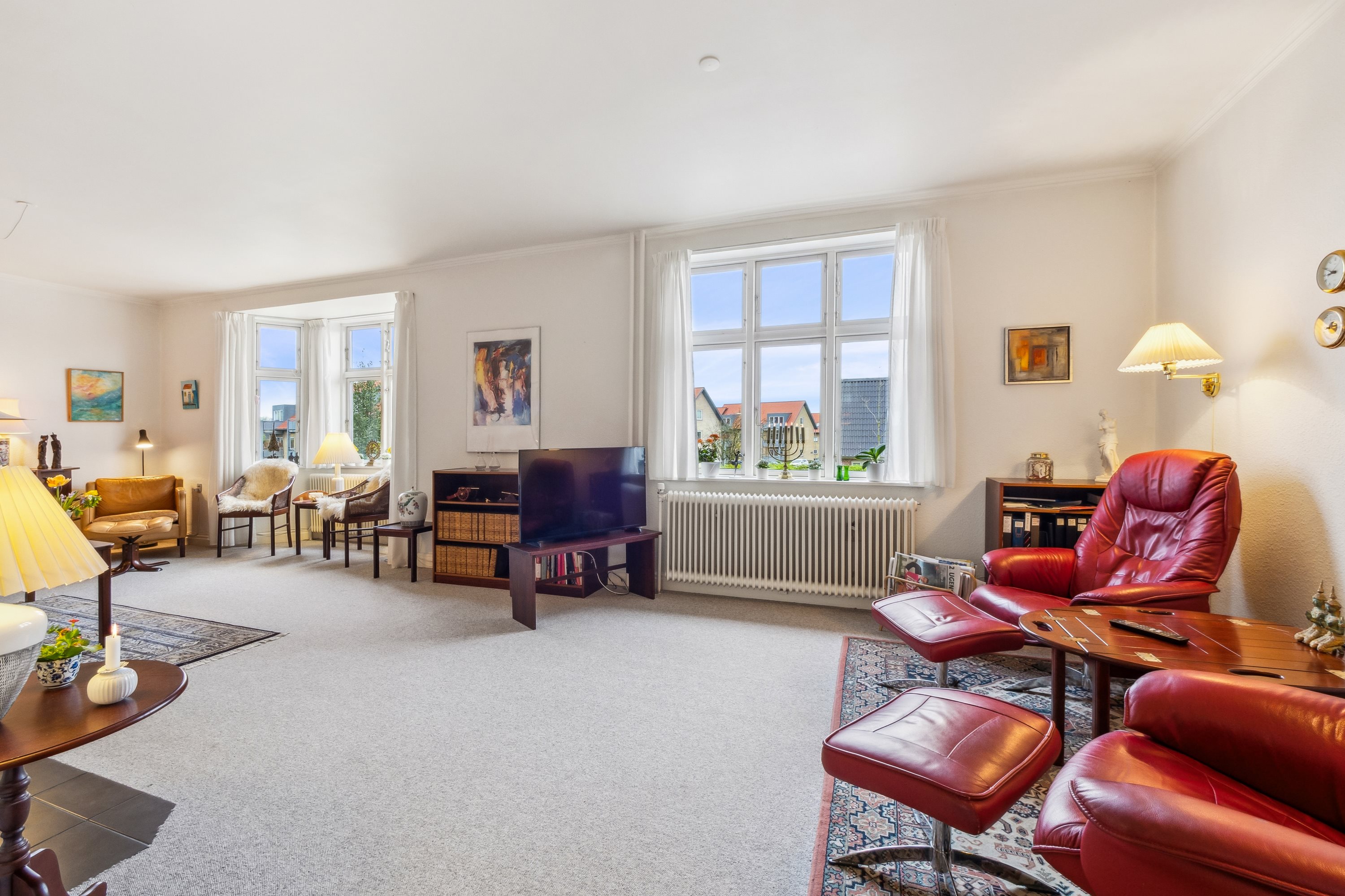 Fremhævet stue billede i fuldskærmstilstand. Billede af Resenvej 53, 7800 Skive