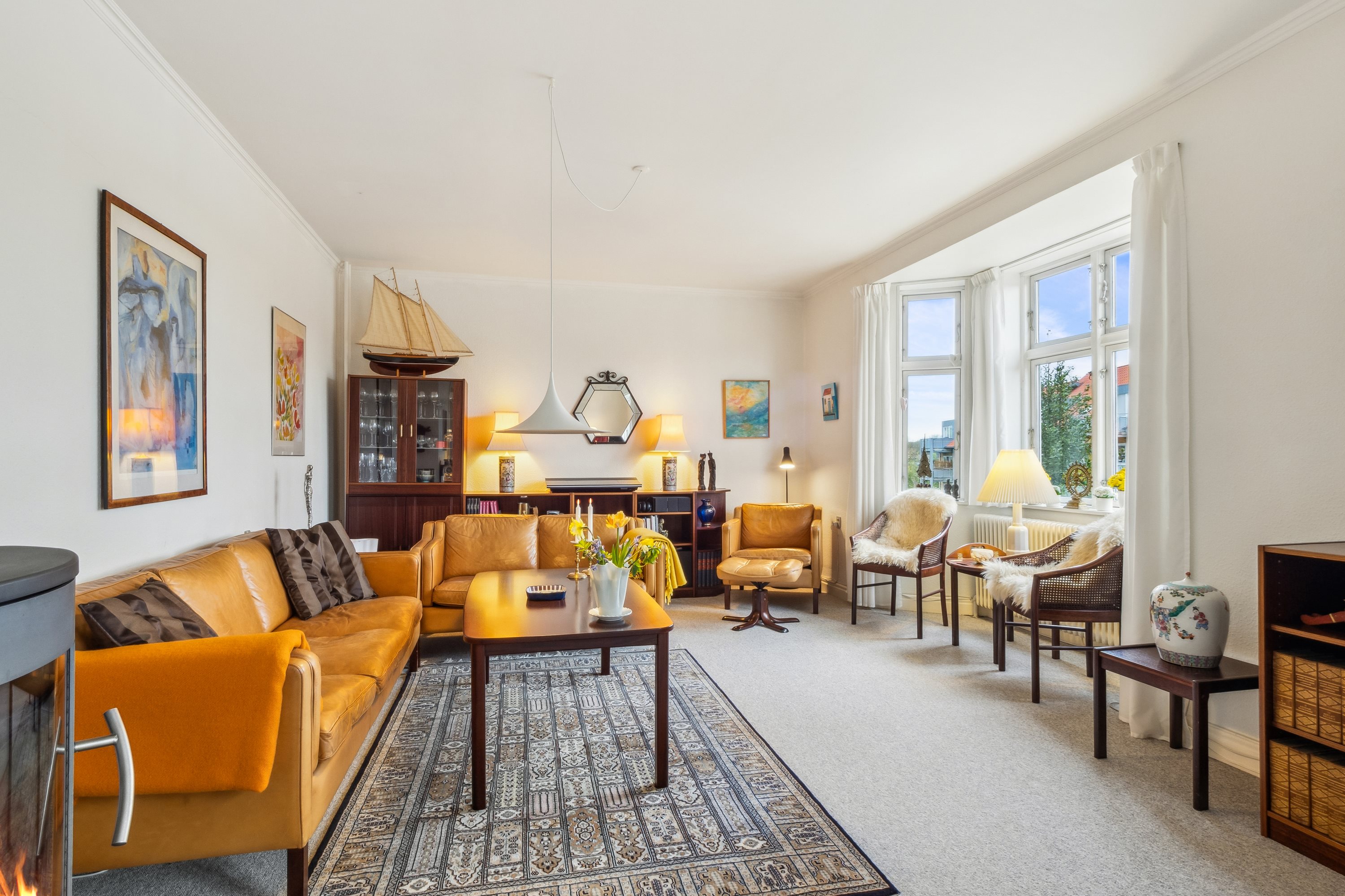 Fremhævet stue billede i fuldskærmstilstand. Billede af Resenvej 53, 7800 Skive