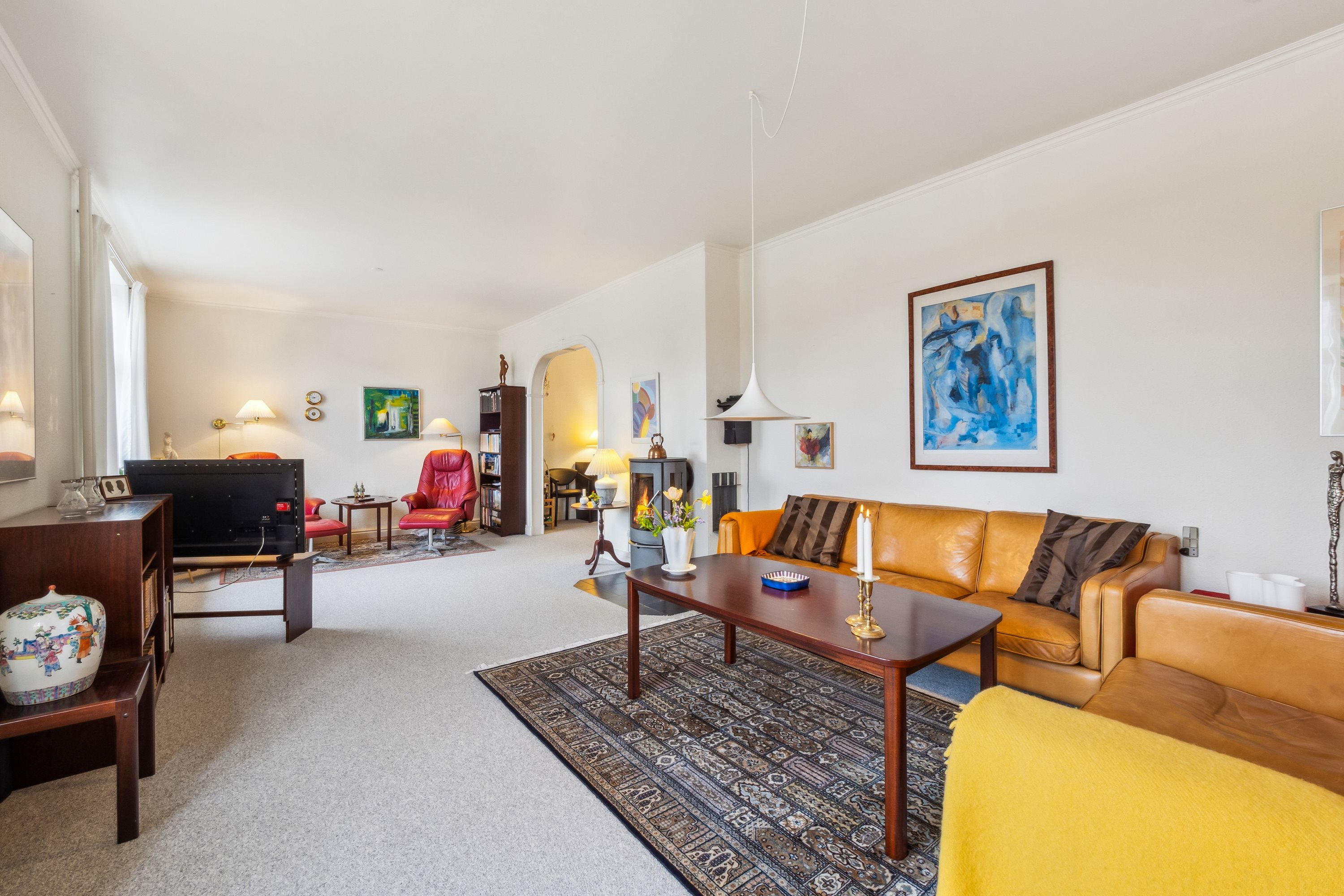 Fremhævet stue billede i fuldskærmstilstand. Billede af Resenvej 53, 7800 Skive